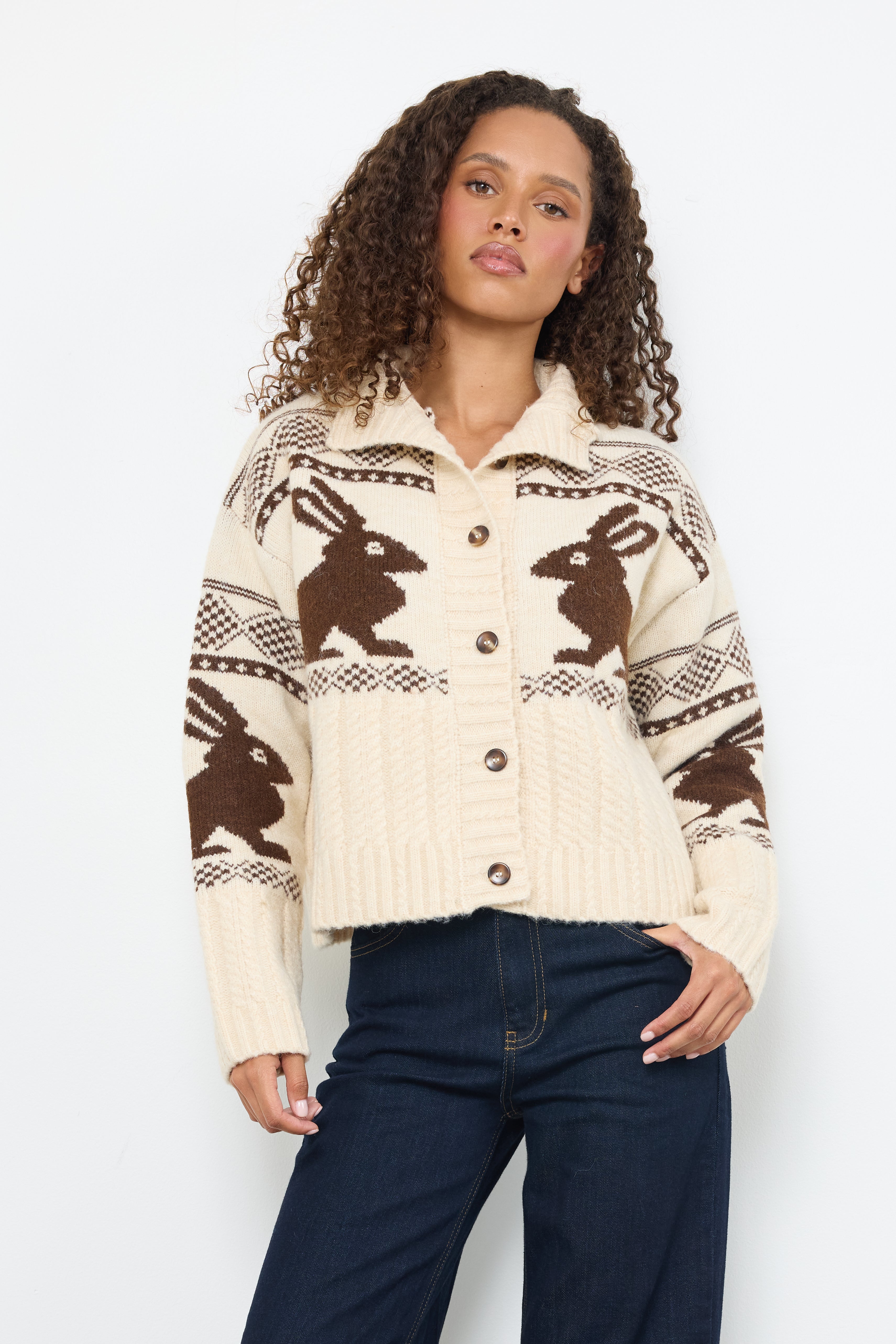 Hopper Cream Knit Top