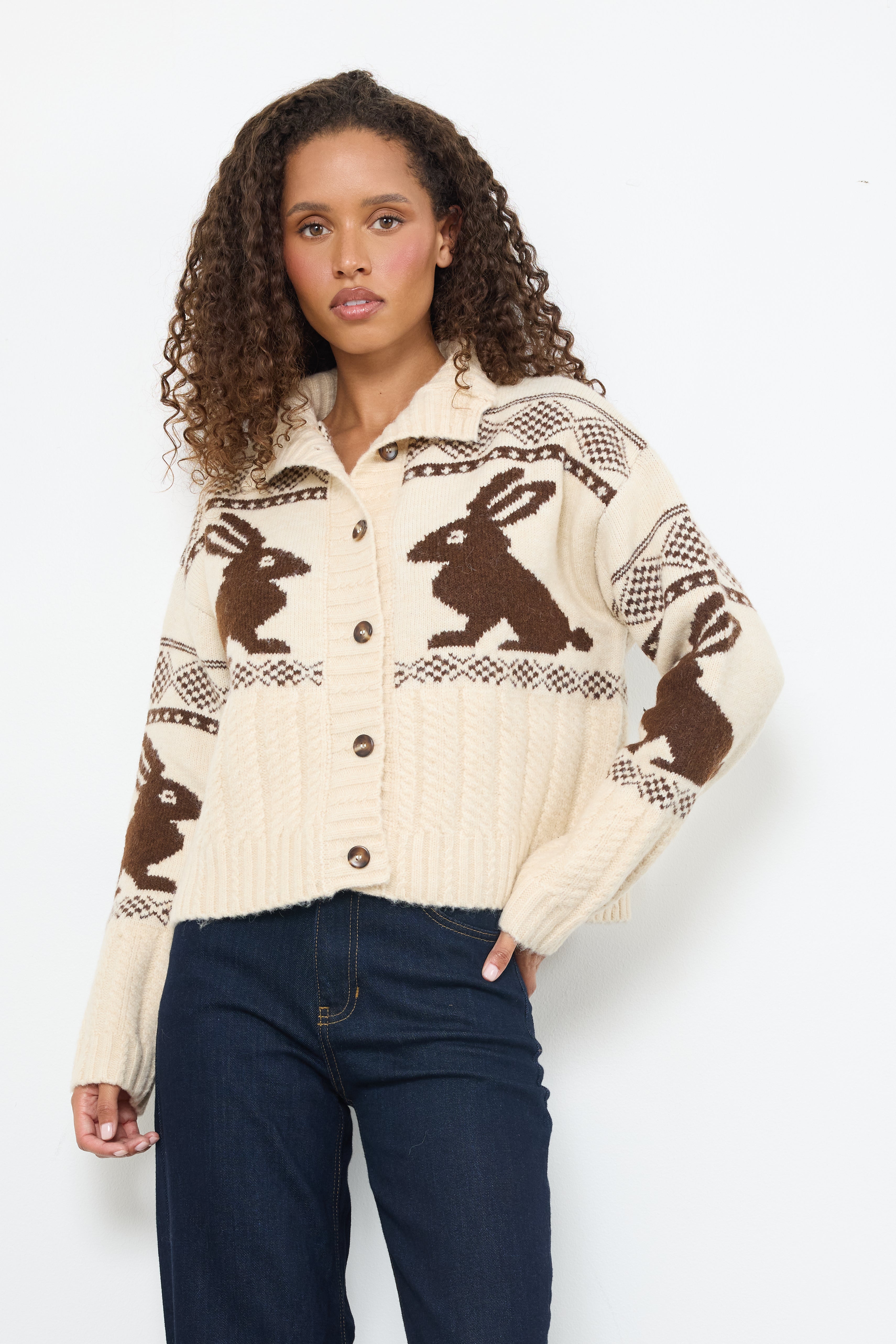 Hopper Cream Knit Top