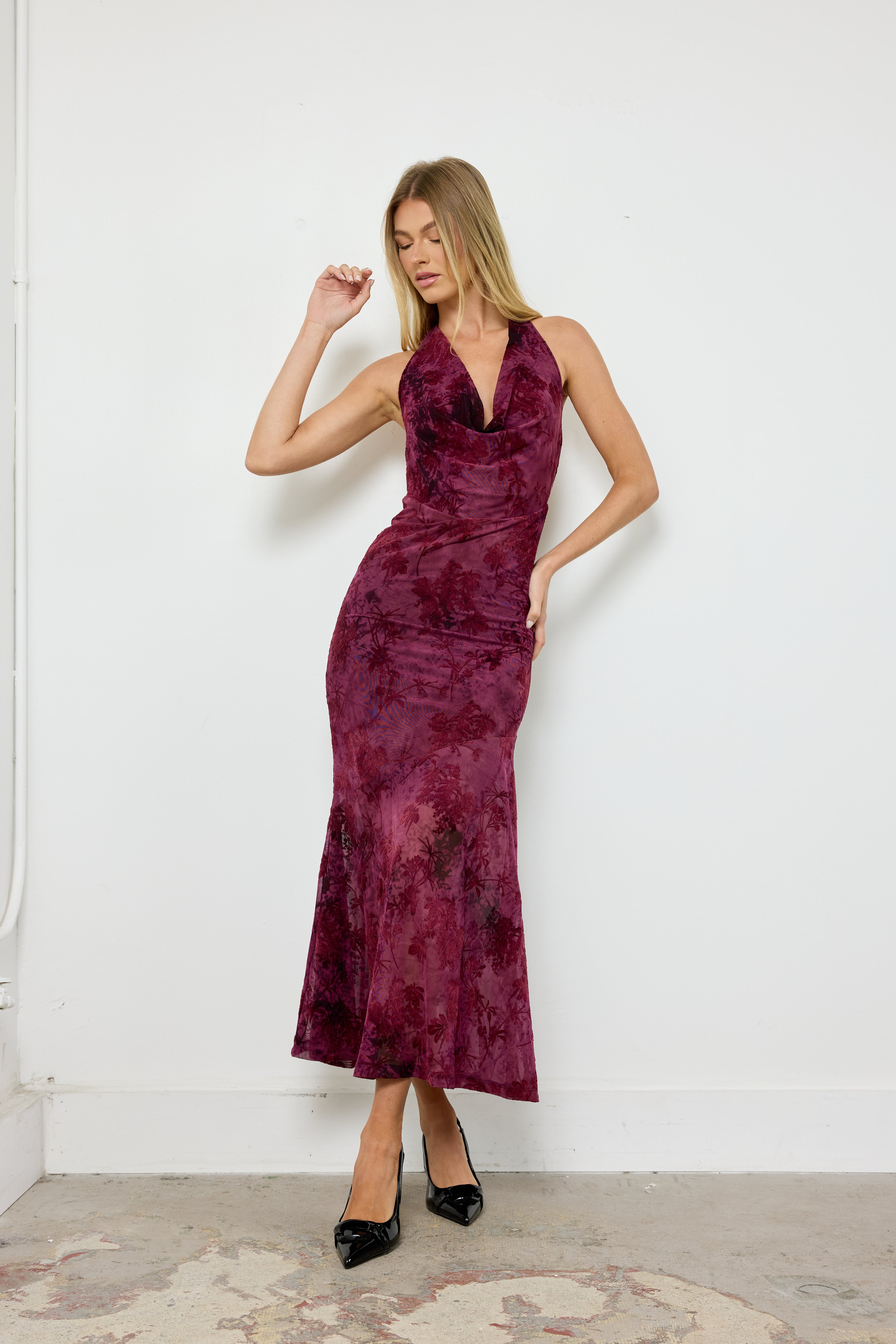 I Don't Know You Wine Dress