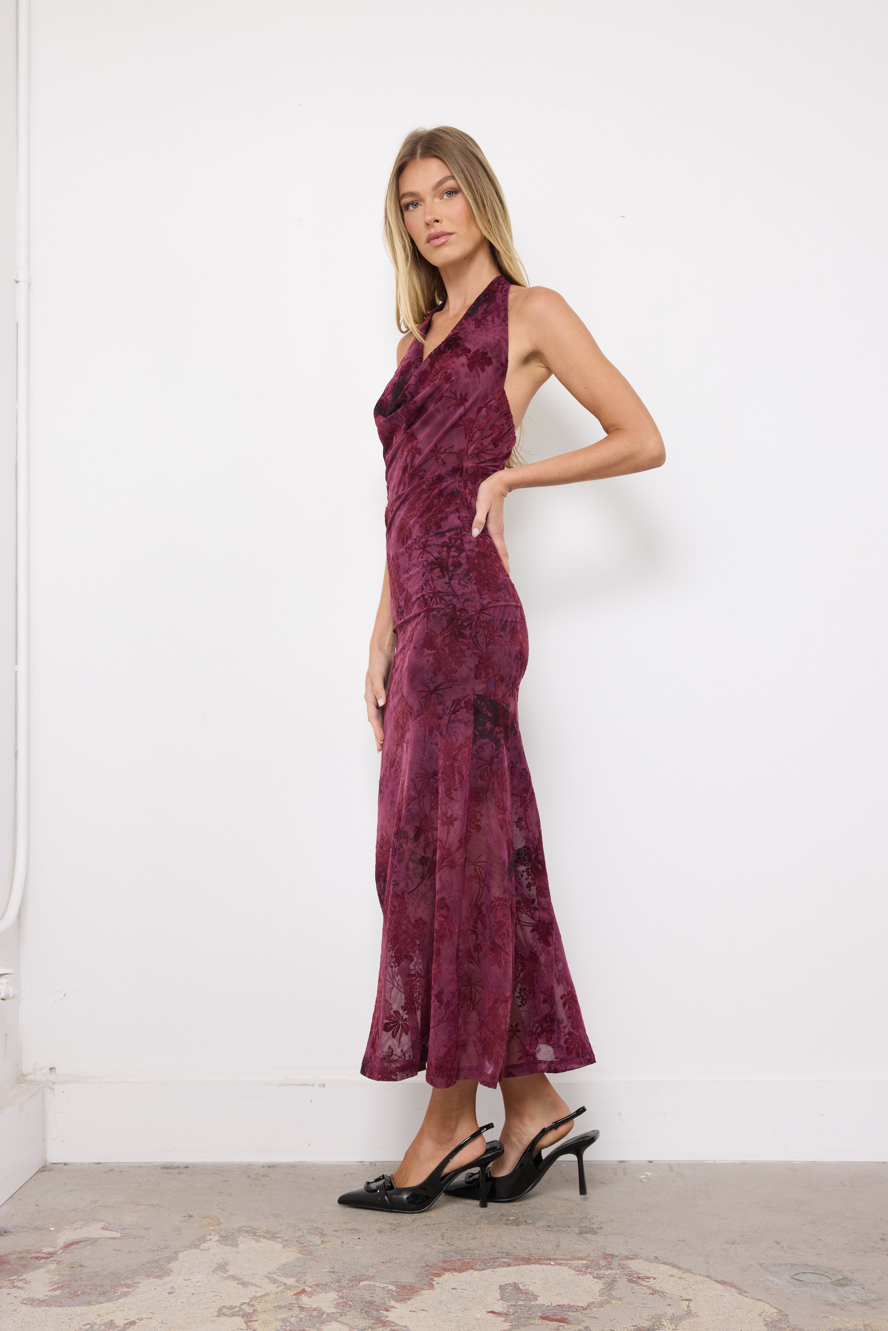 I Don't Know You Wine Dress