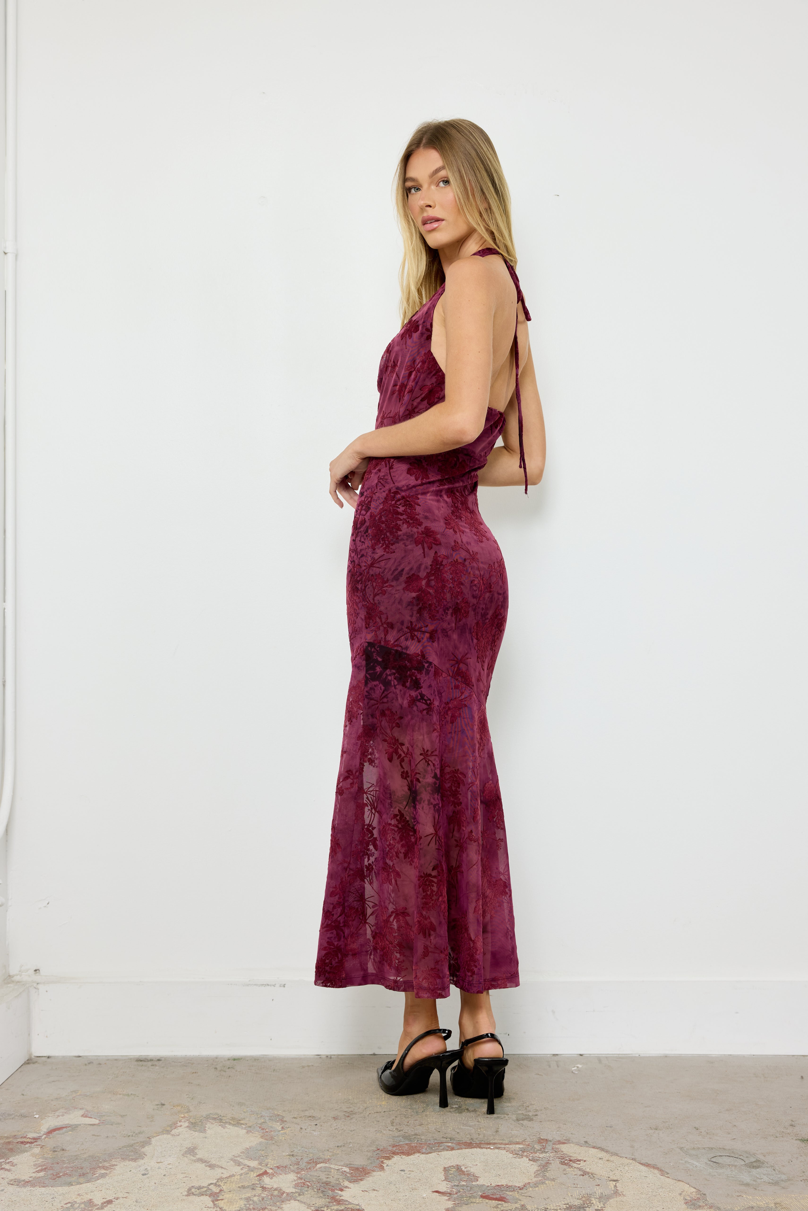 I Don't Know You Wine Dress