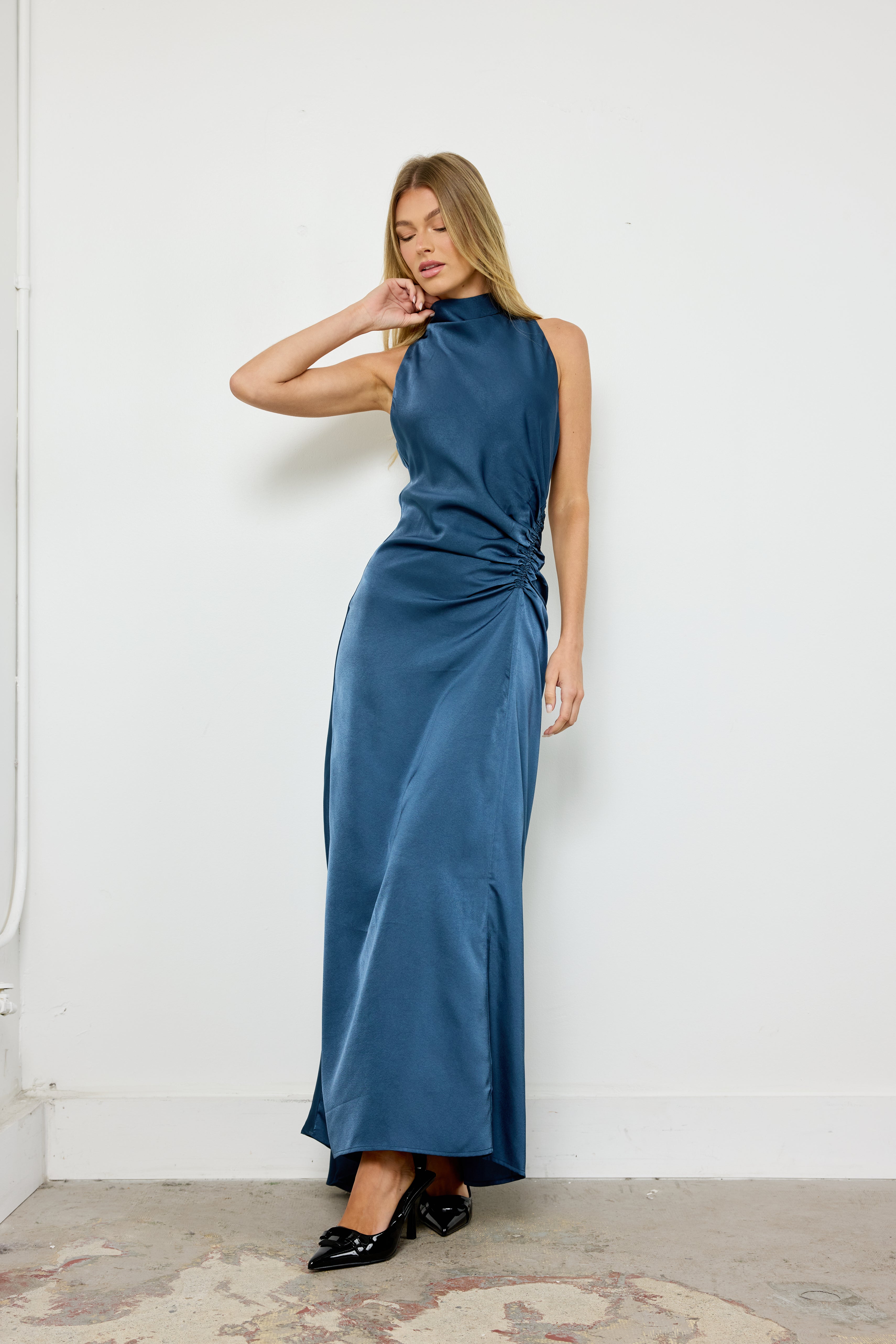 Let Me Down Gently Midnight Blue Dress