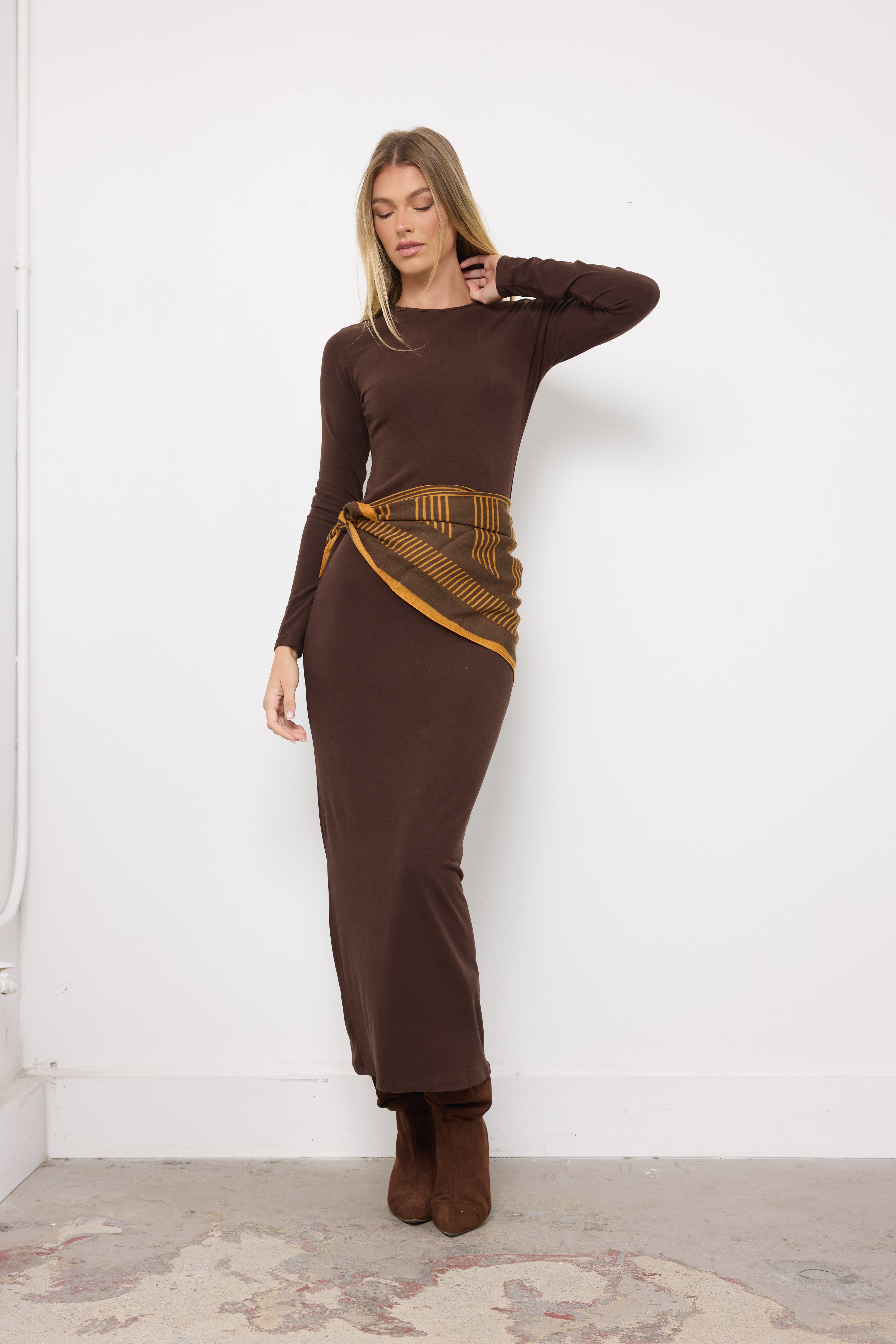 Deal With It Brown Dress