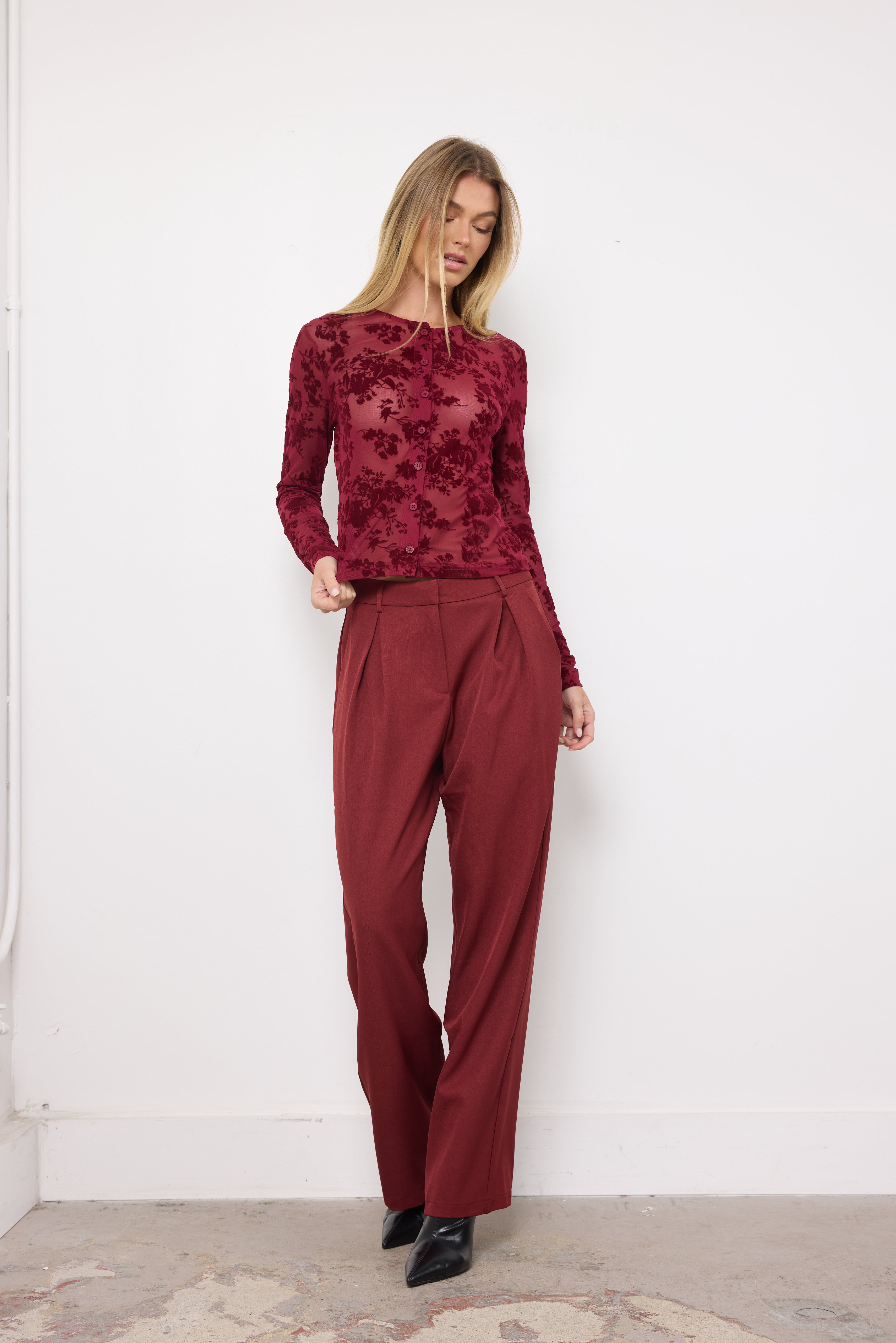 Let's Make a Deal Burgundy Pants