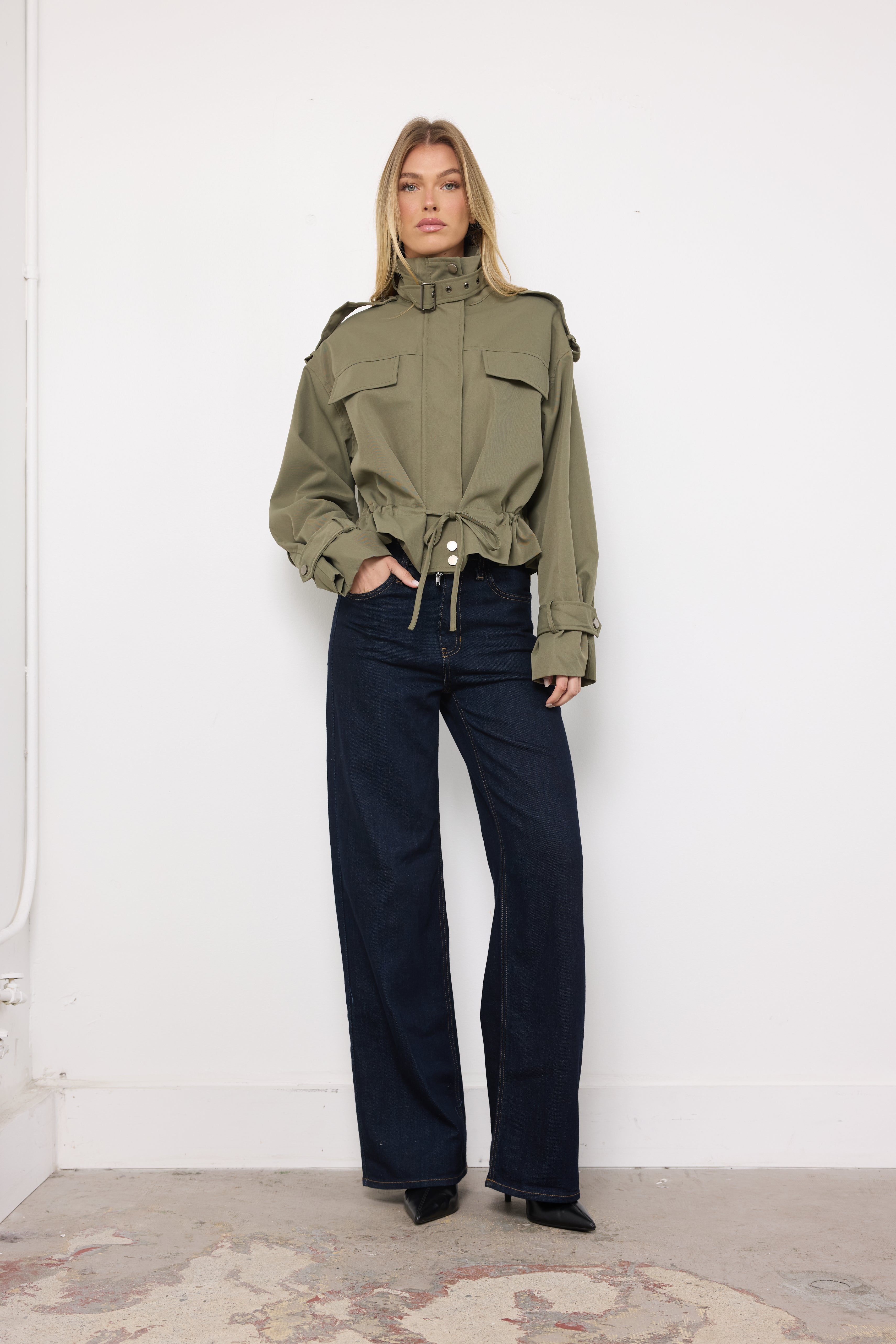 Reporting For Duty Olive Jacket