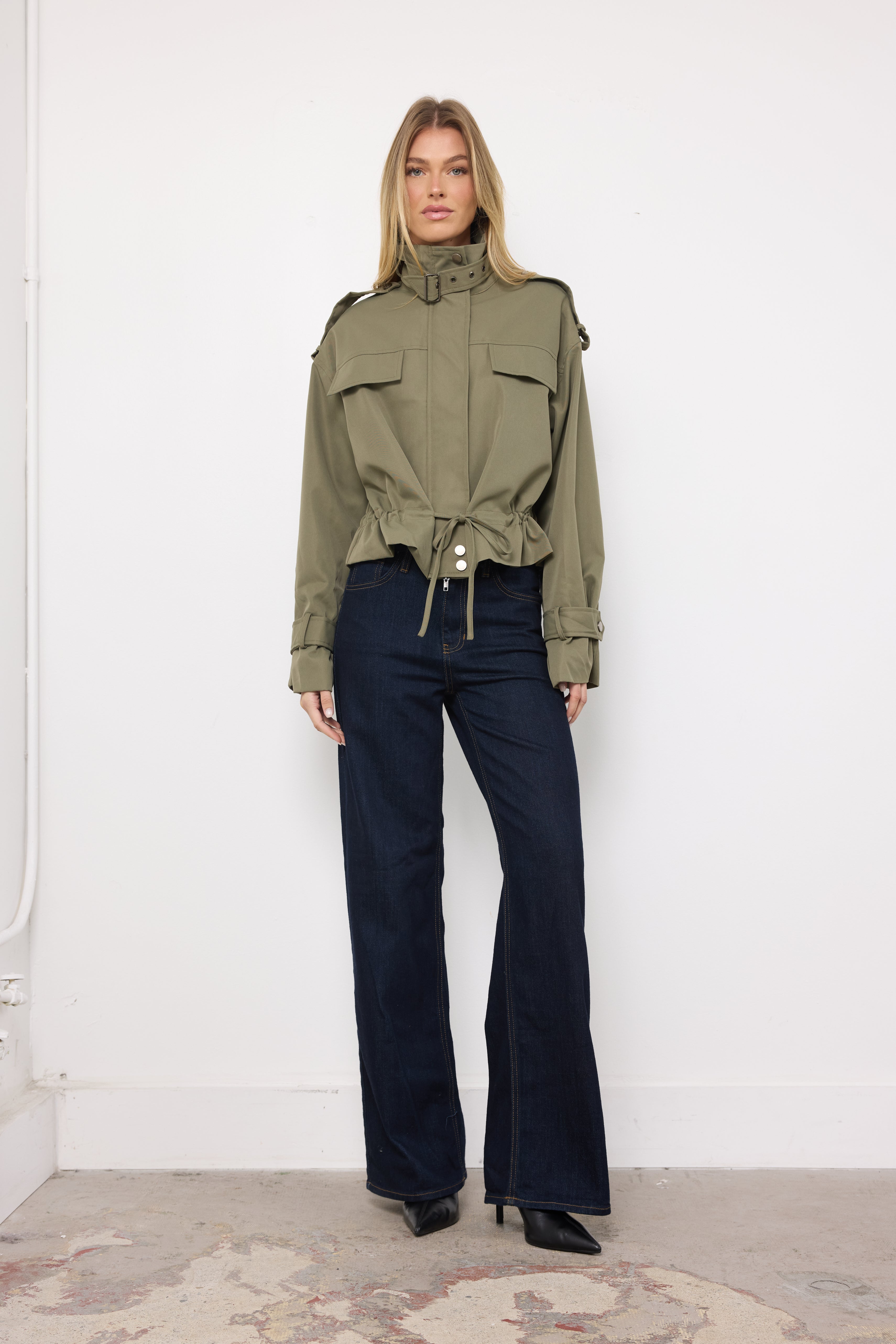 Reporting For Duty Olive Jacket