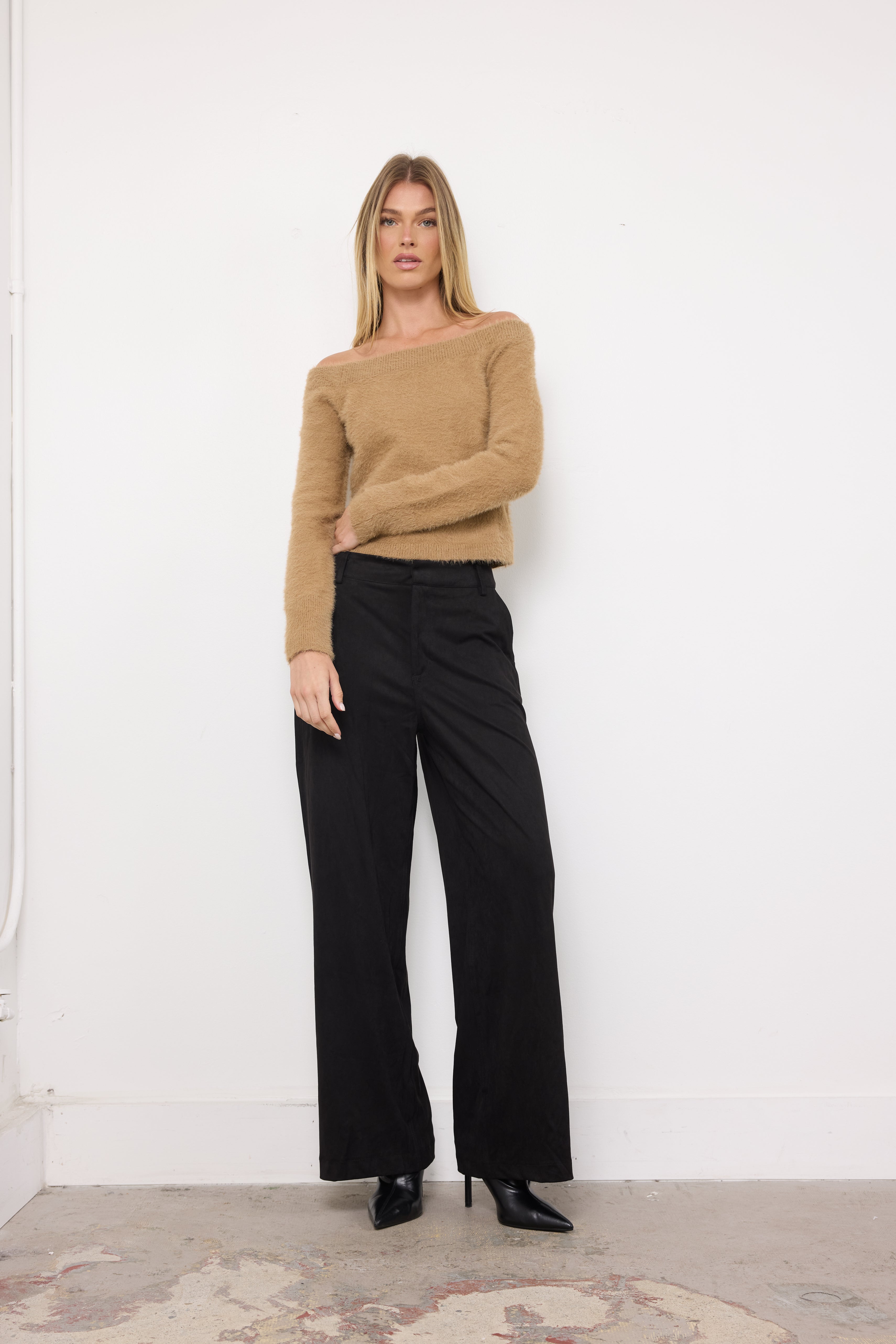 Knit Pick Camel Knit Top