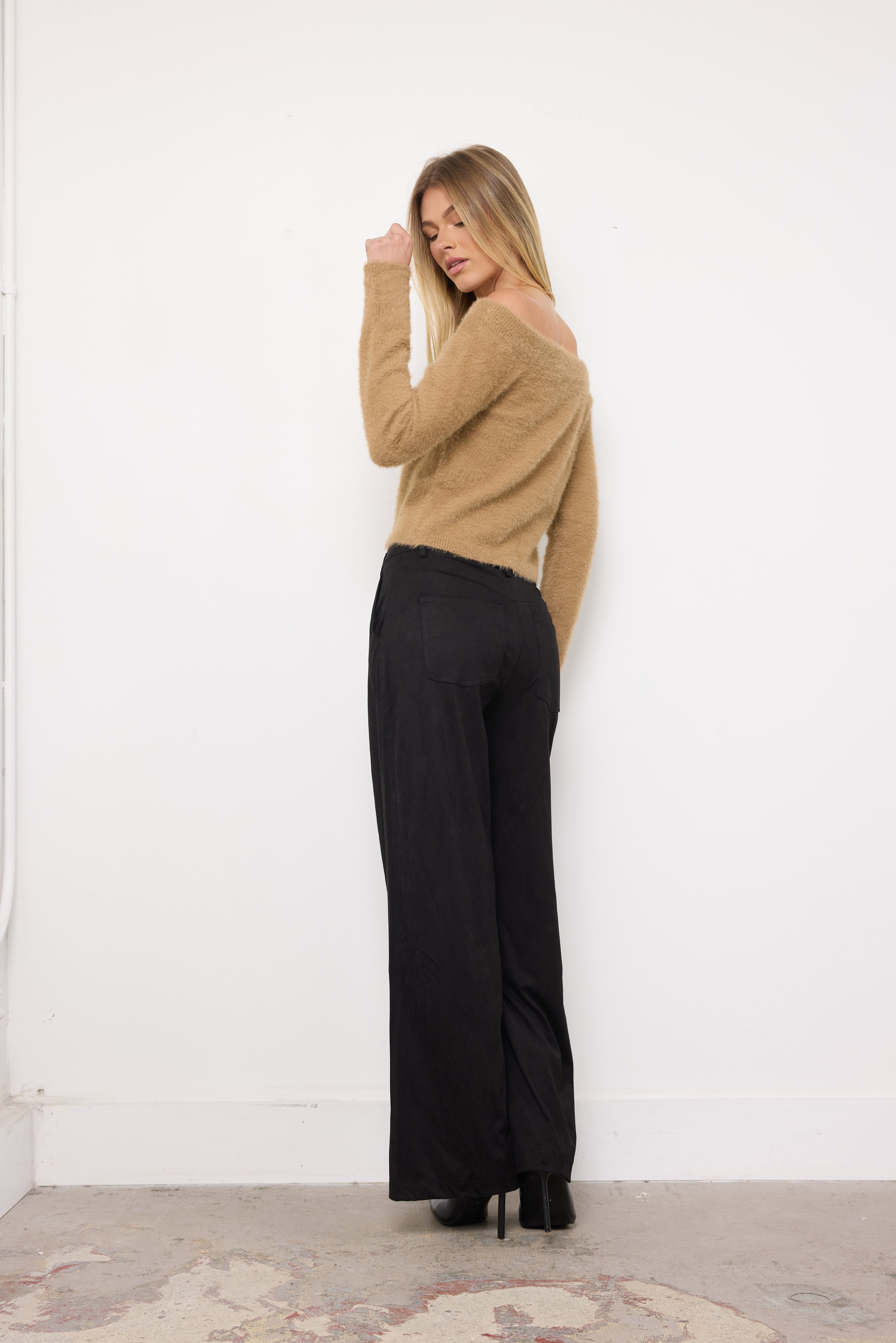 Knit Pick Camel Knit Top