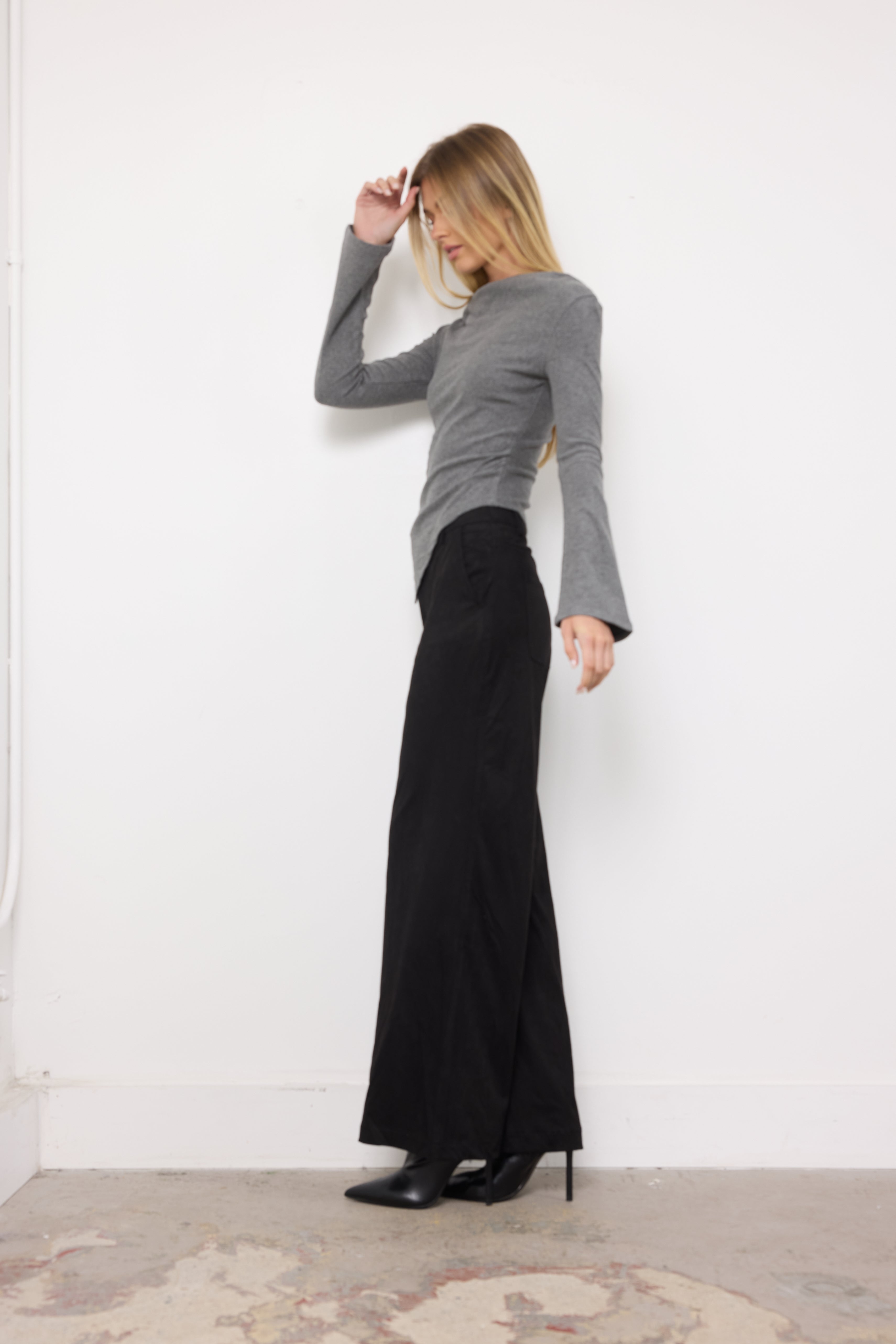 Working Remotely Charcoal Top