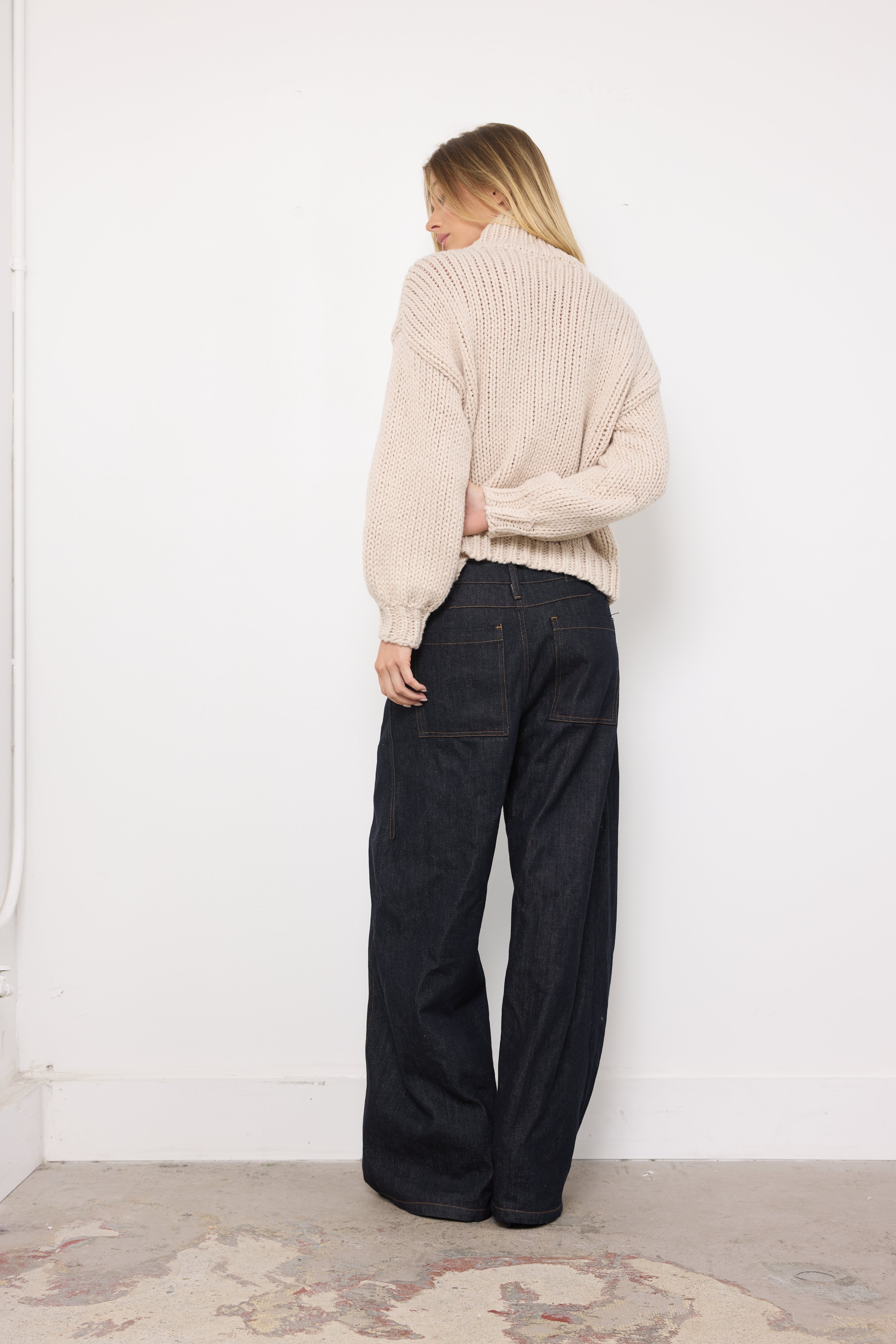 Harvard Grad Stone Combo Knit Top