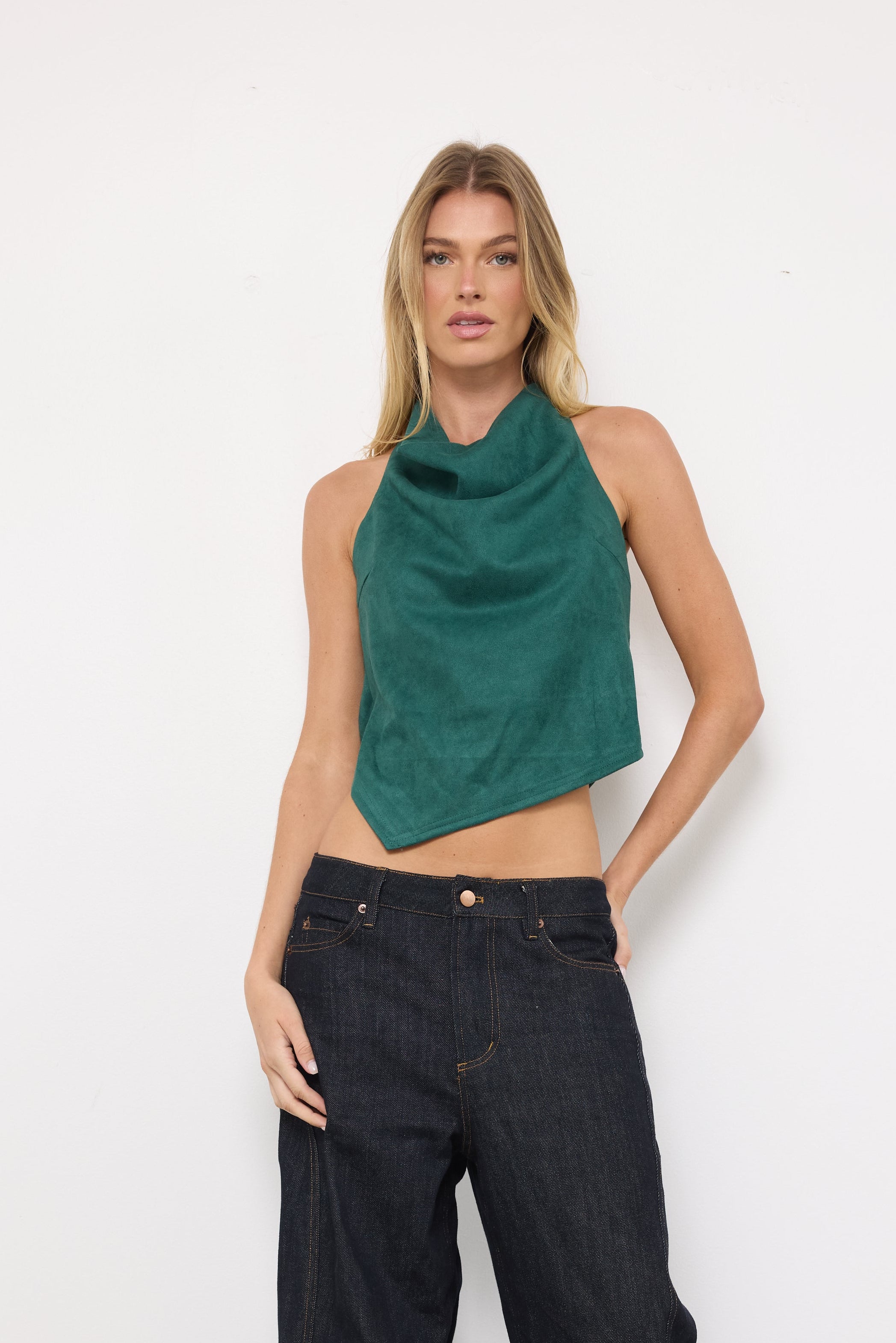 When I'm Gone Emerald Top