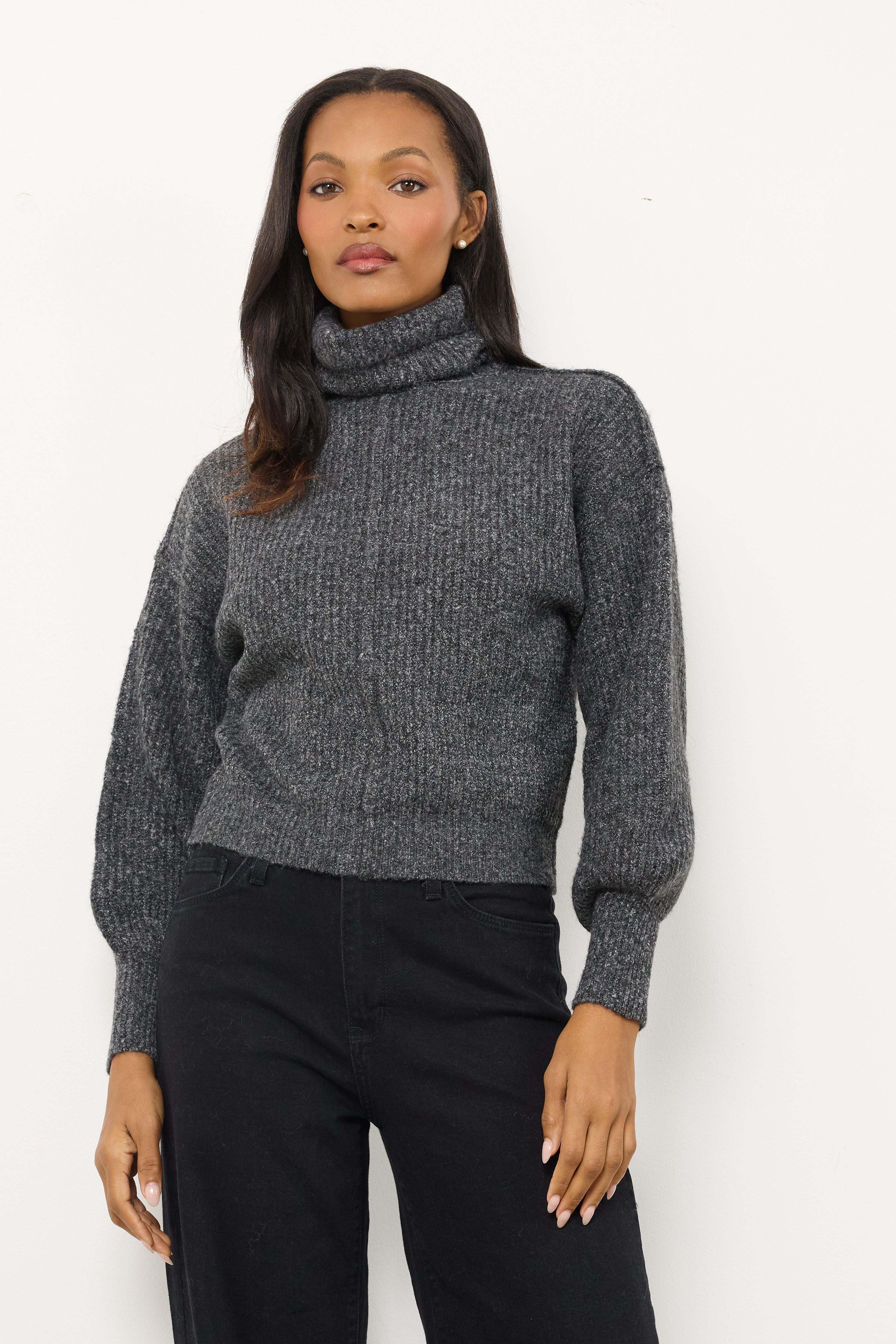 Moving Mountains Black Knit Top