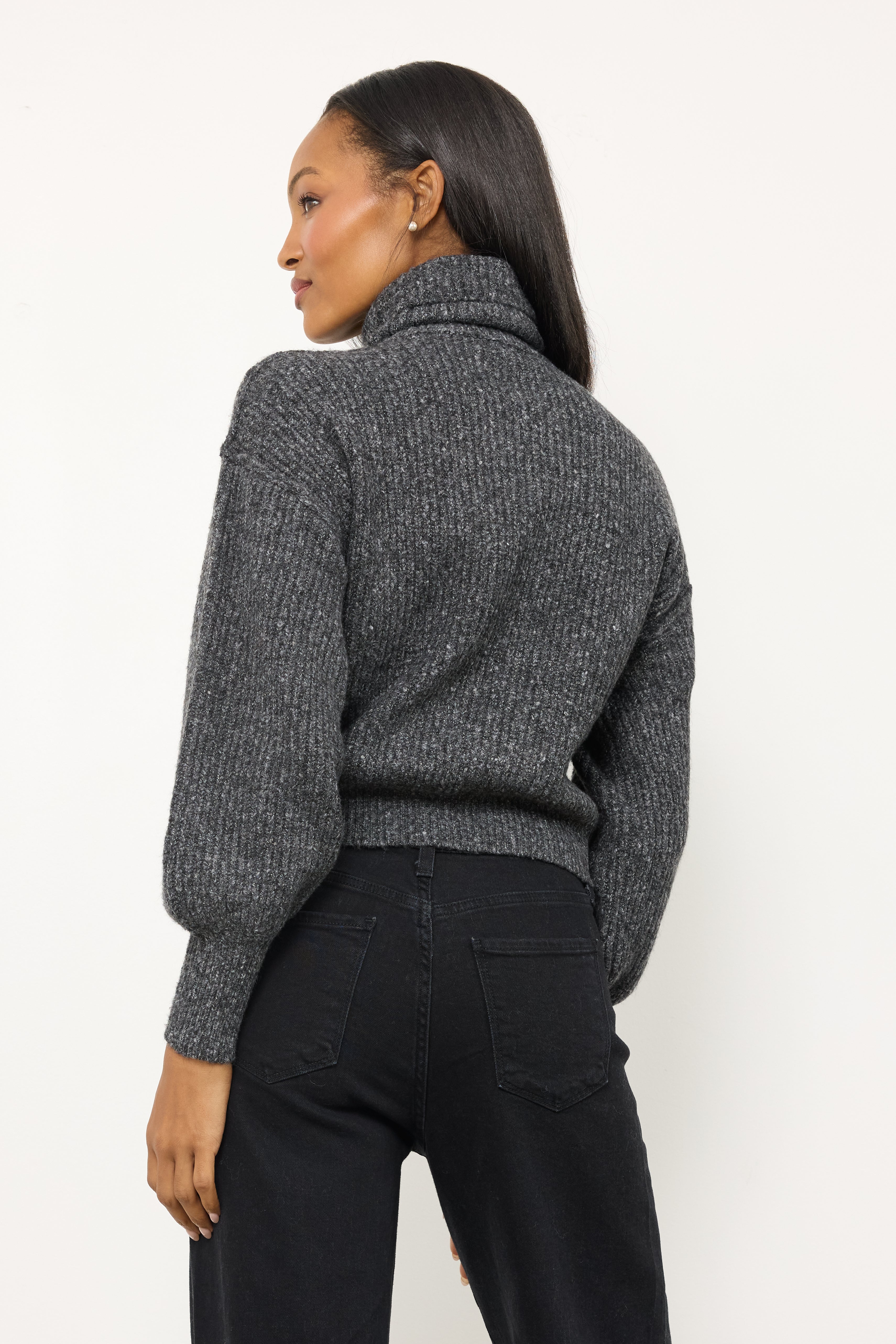 Moving Mountains Black Knit Top