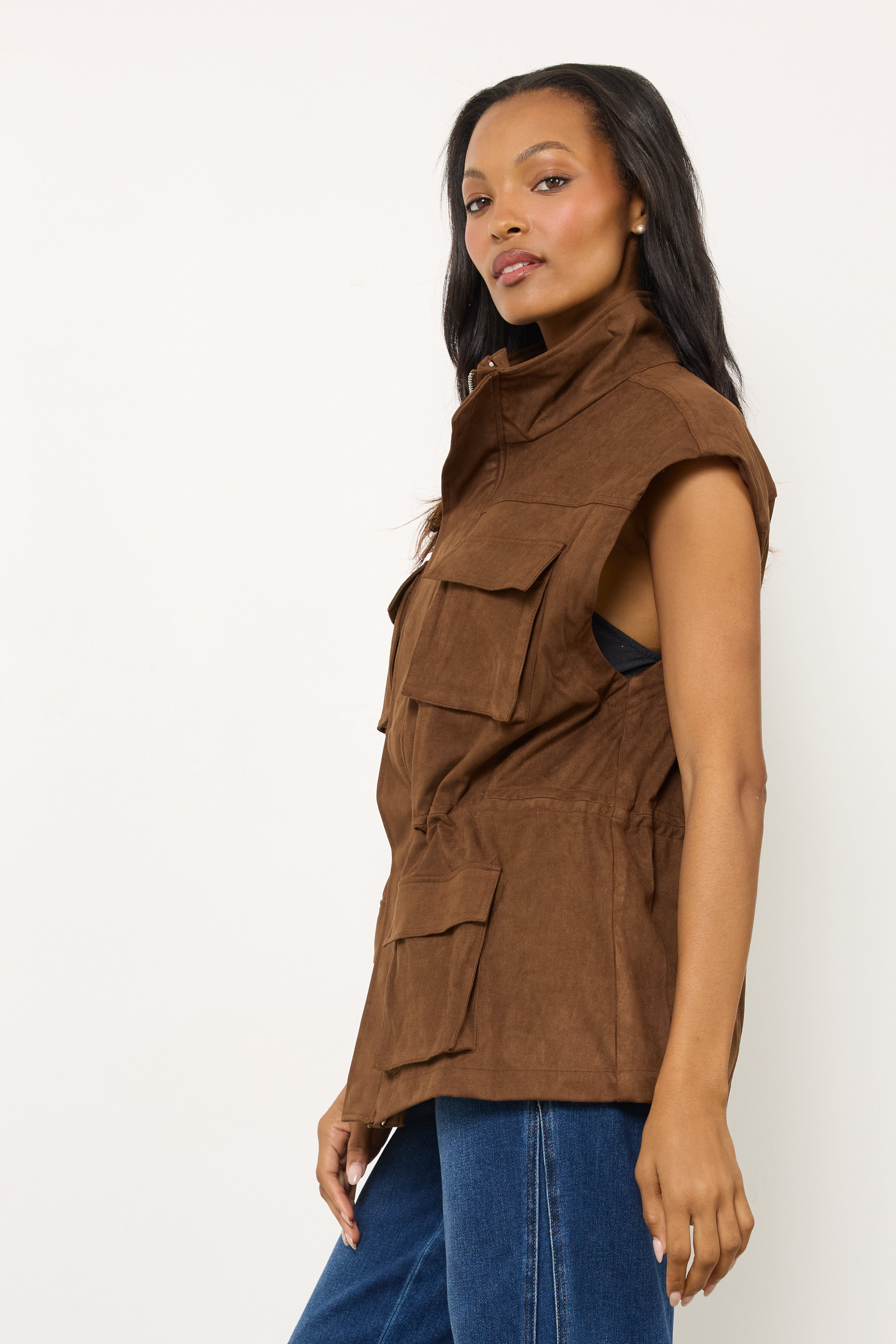 Savannah Brown Vest