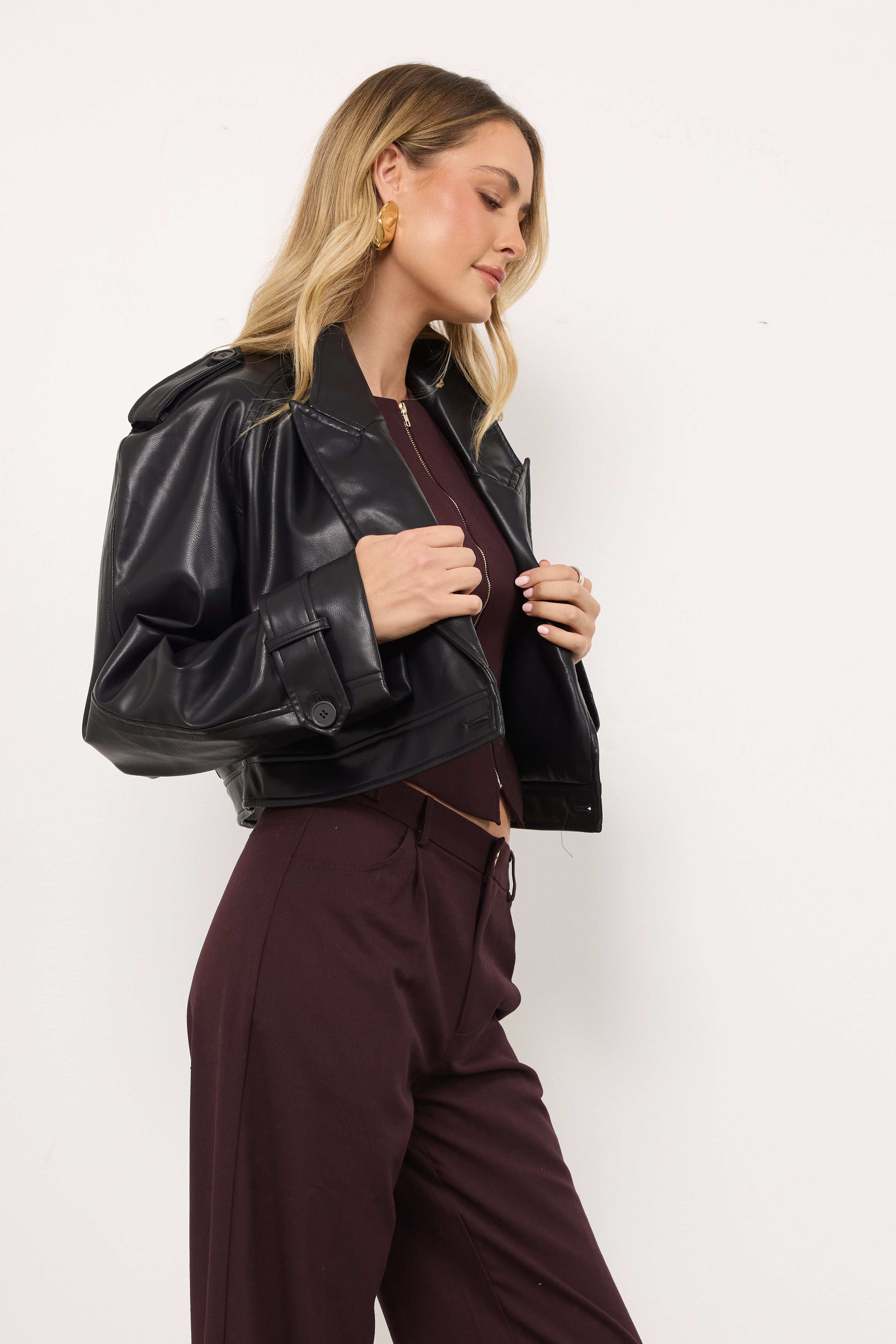 Cut Off Black Jacket