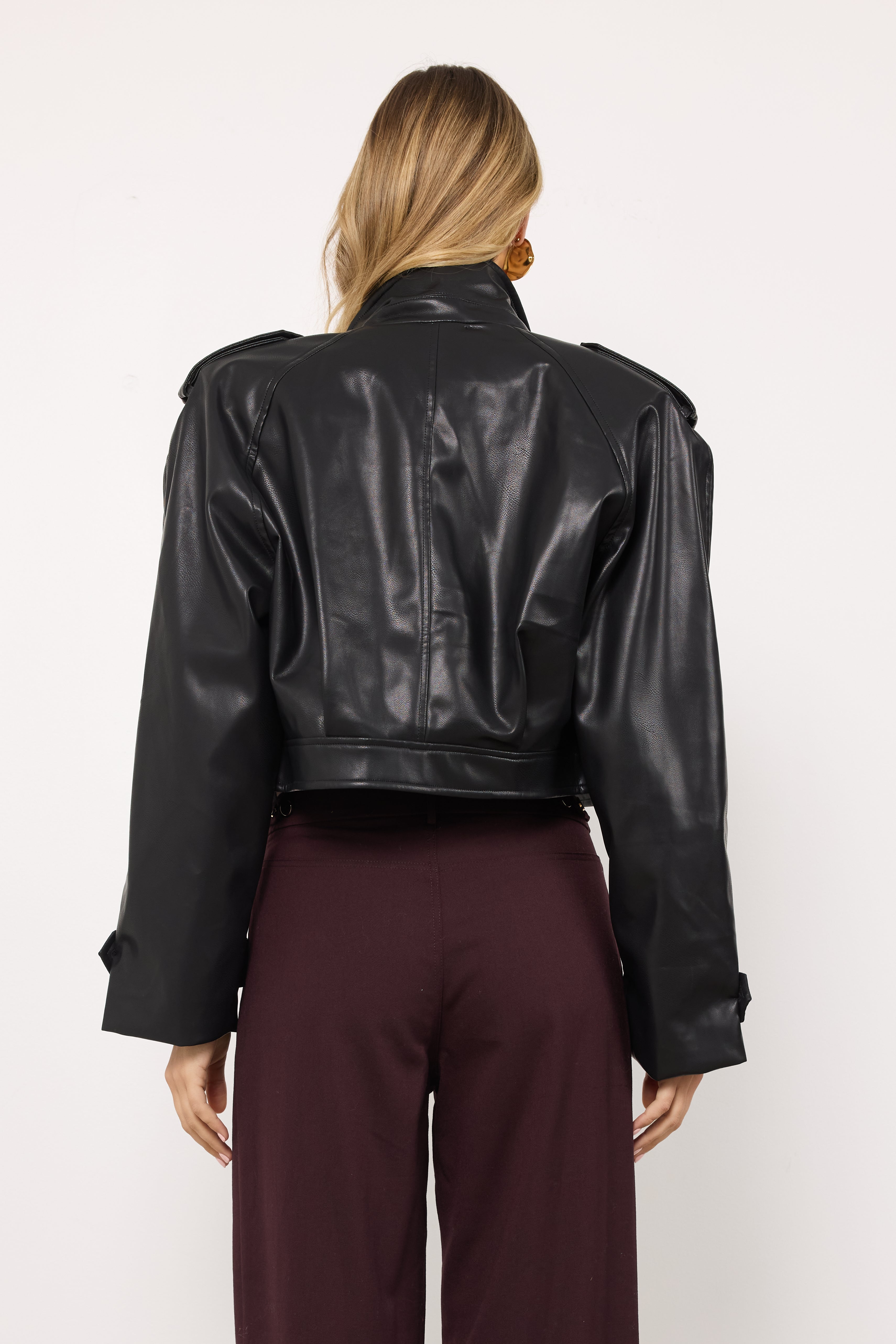 Cut Off Black Jacket