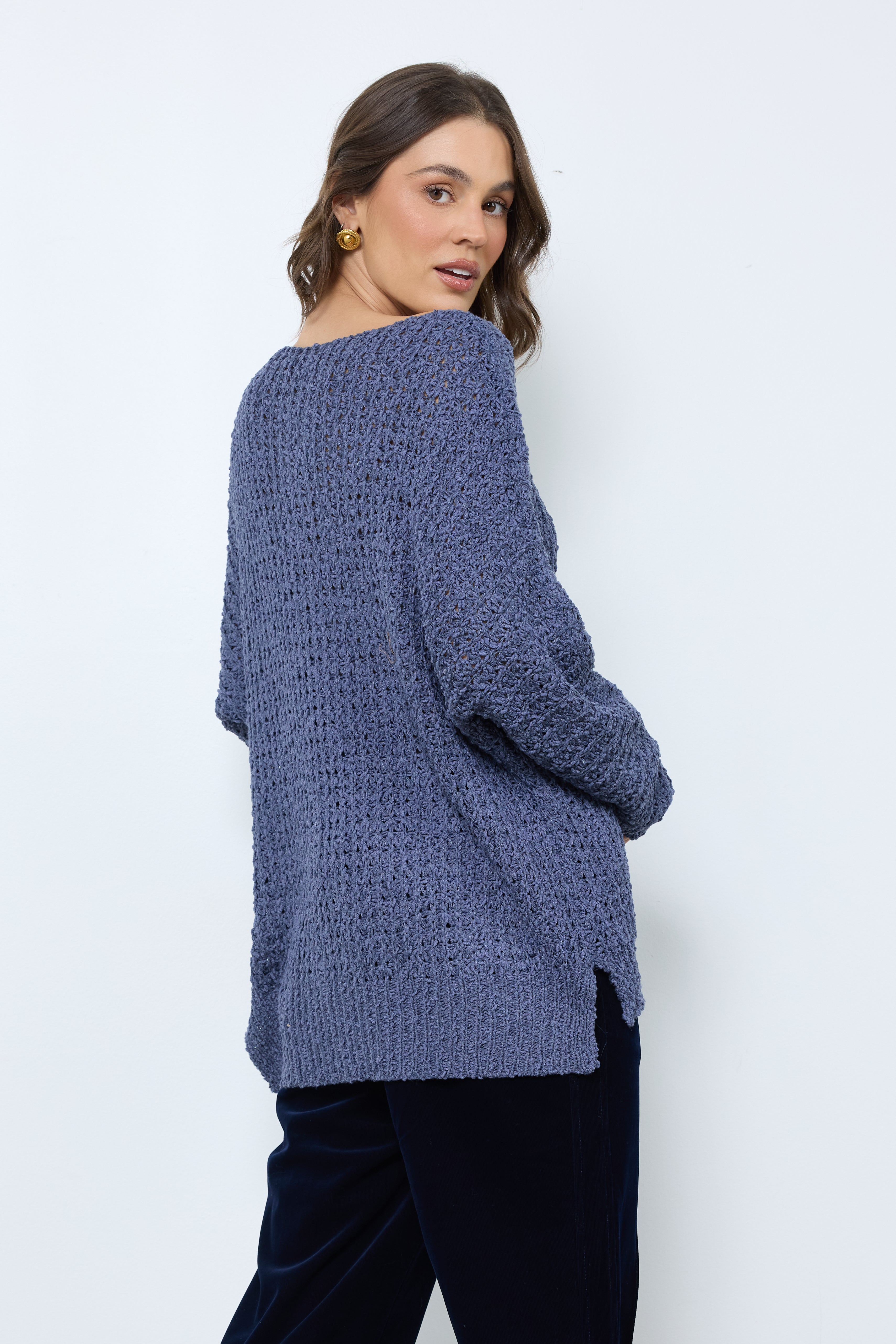 Emerson Blue Grey Knit