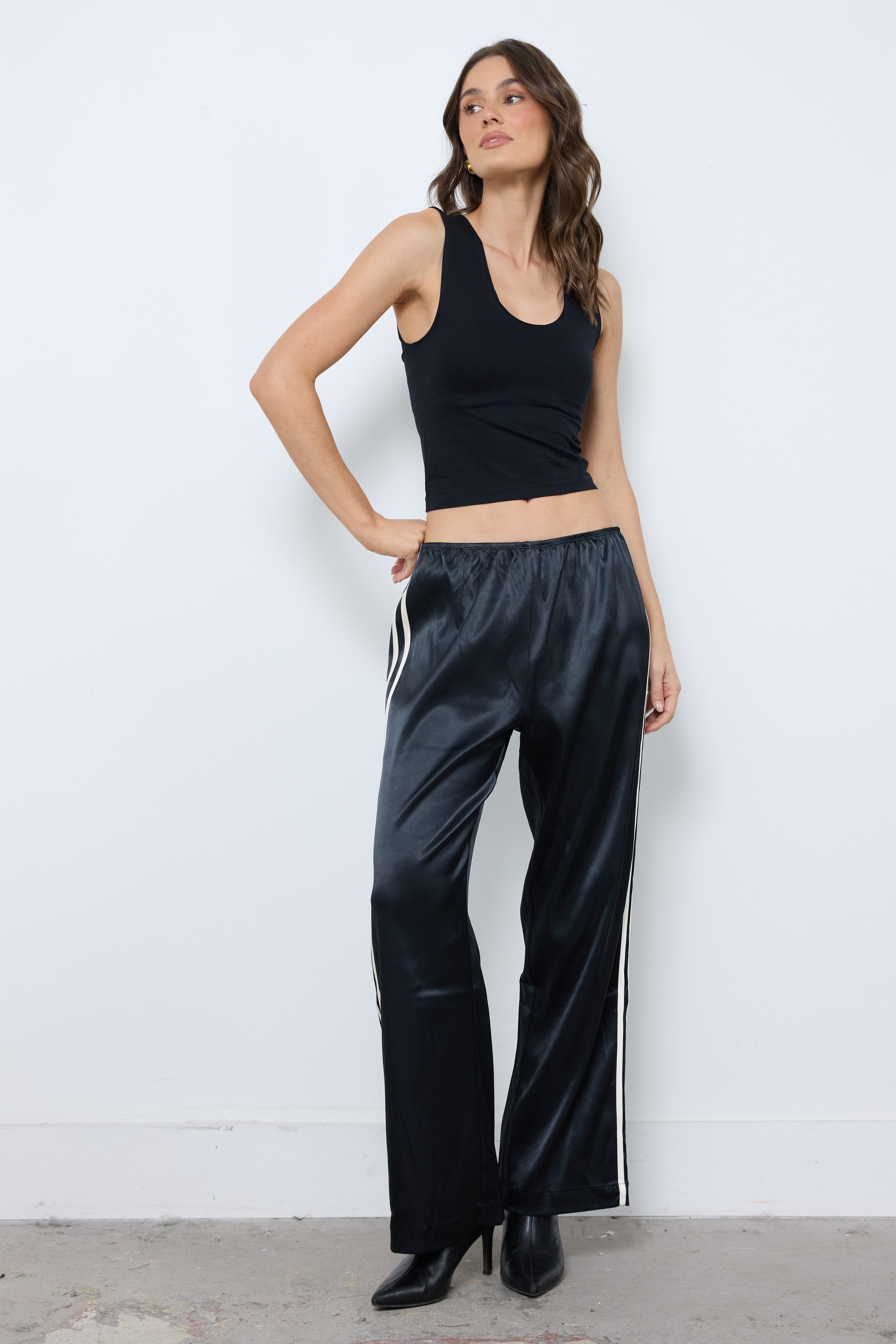 Track Star Black Pants