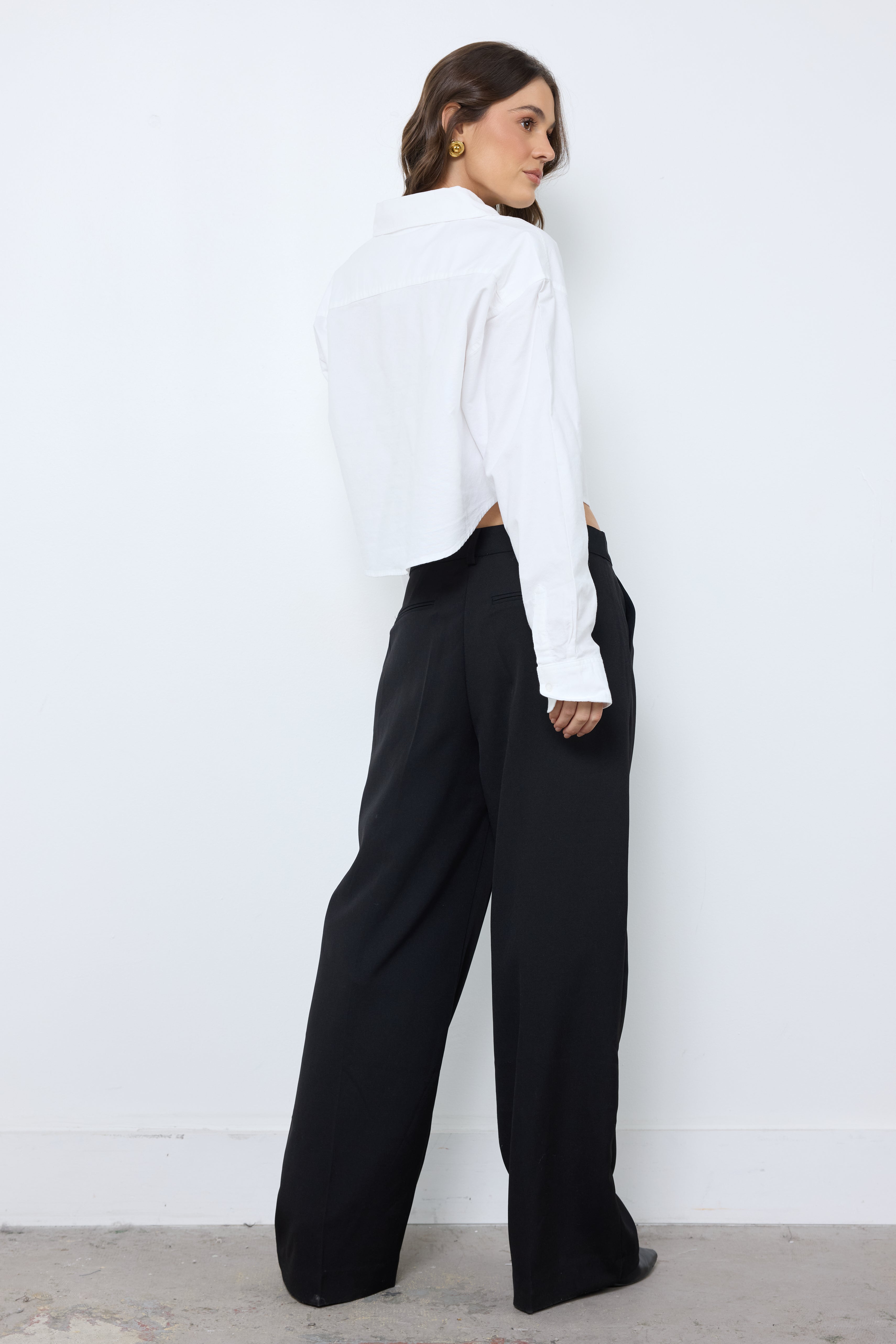 Straight To It Black Pants