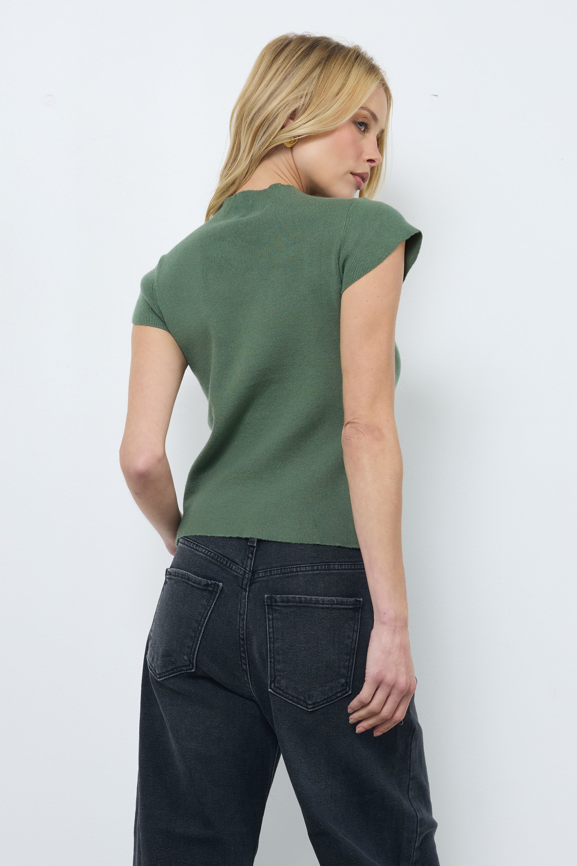 Sunday School Jade Knit Top