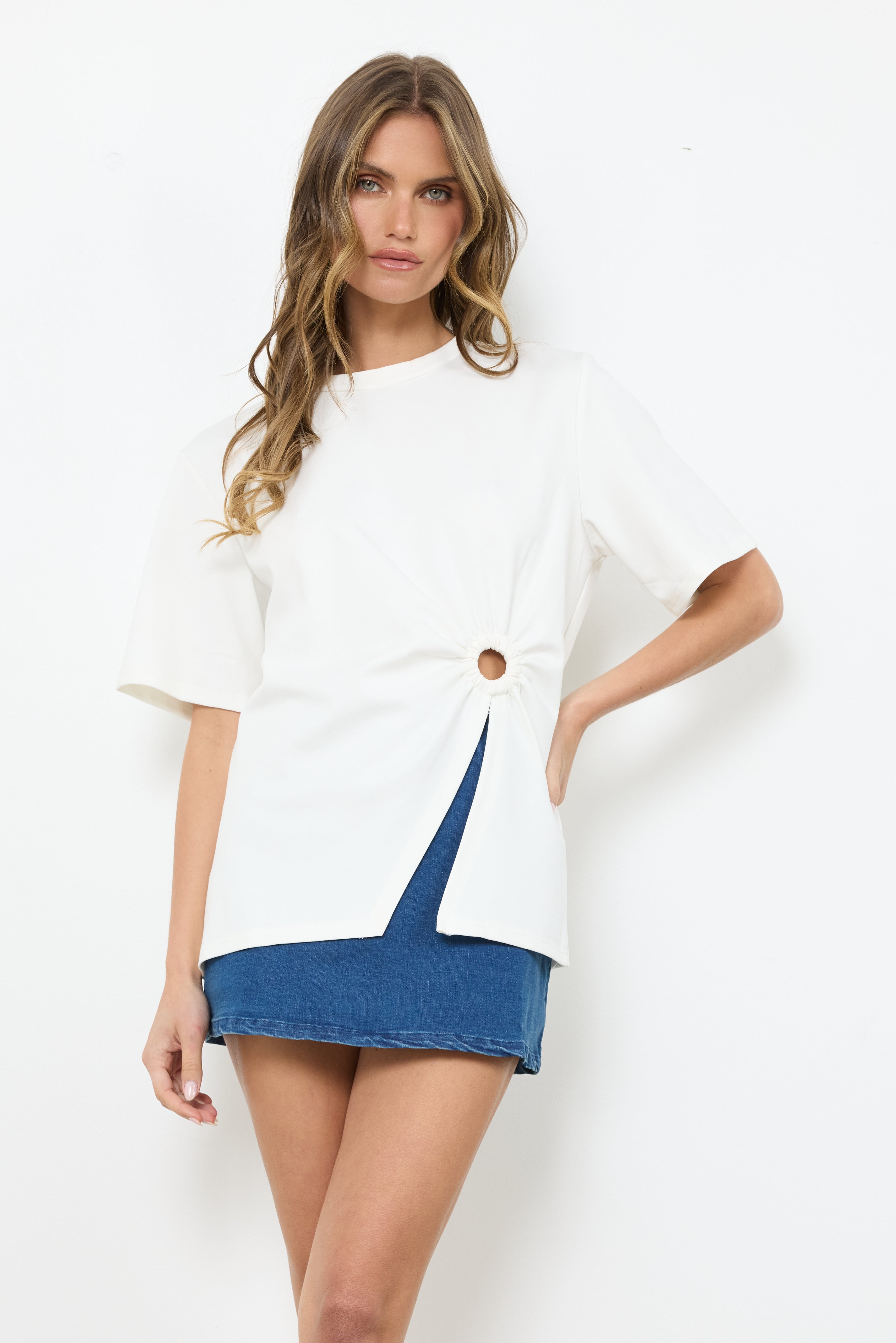 I'm Delusional White Top - Bobbles & Lace