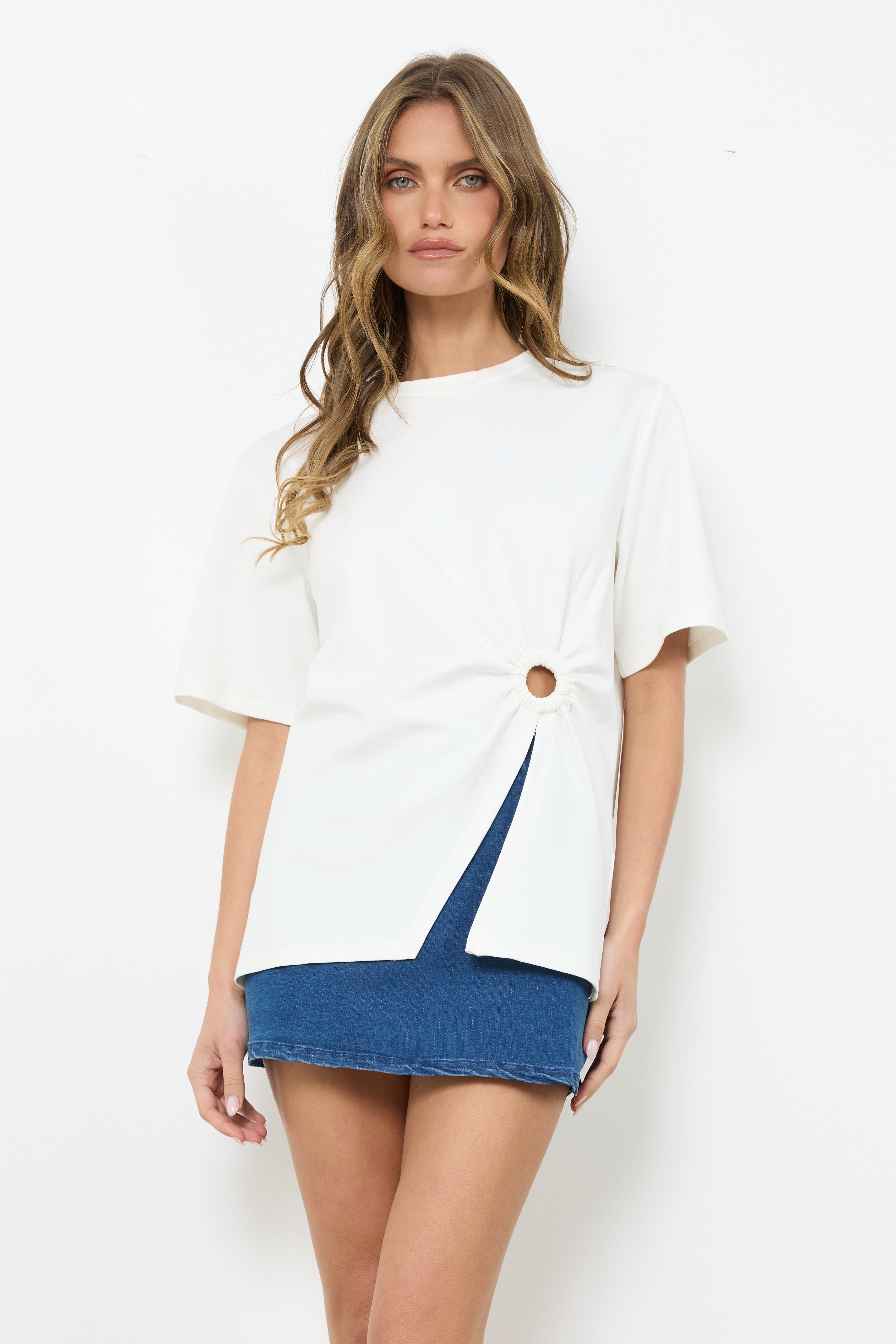 I'm Delusional White Top - Bobbles & Lace