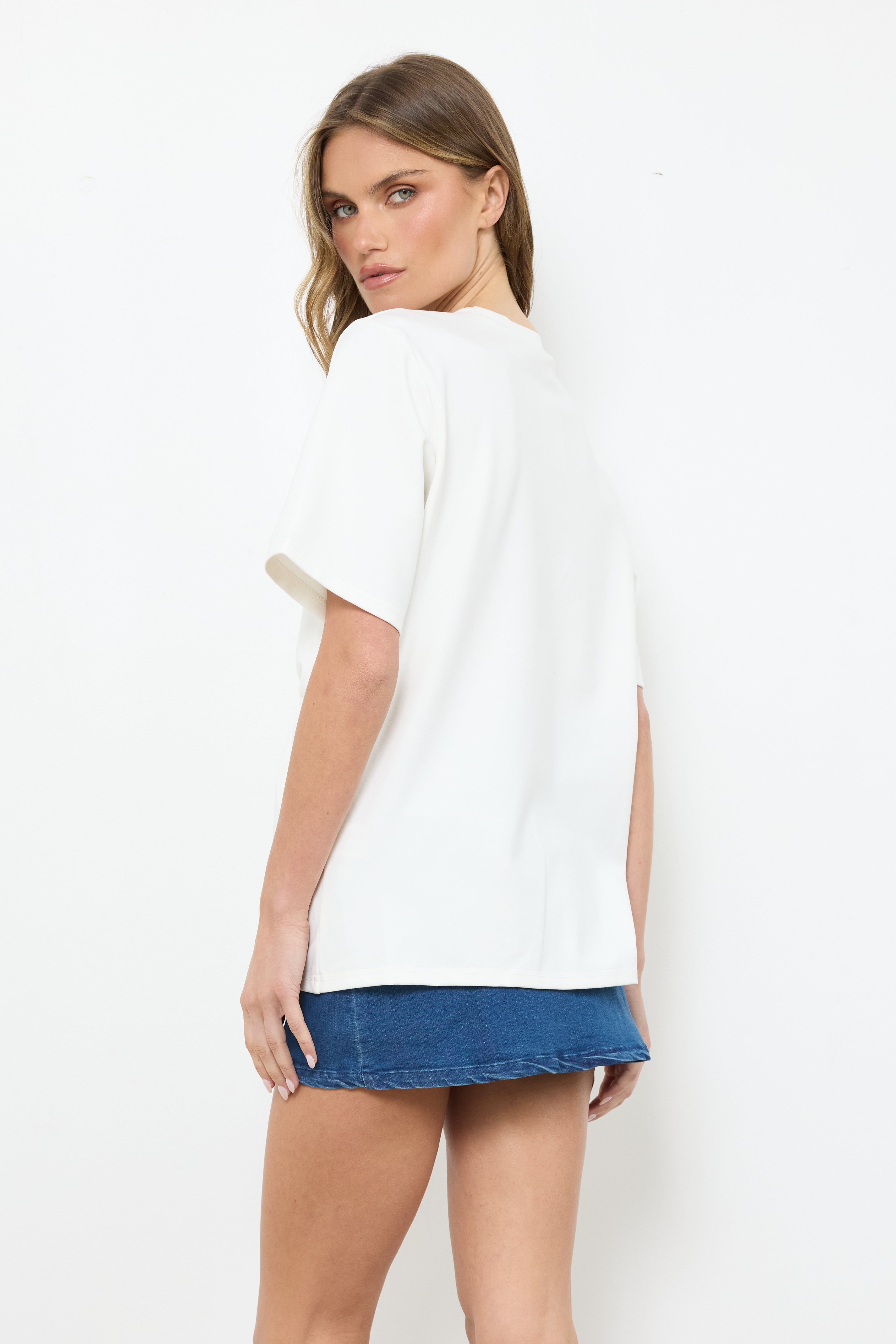 I'm Delusional White Top - Bobbles & Lace