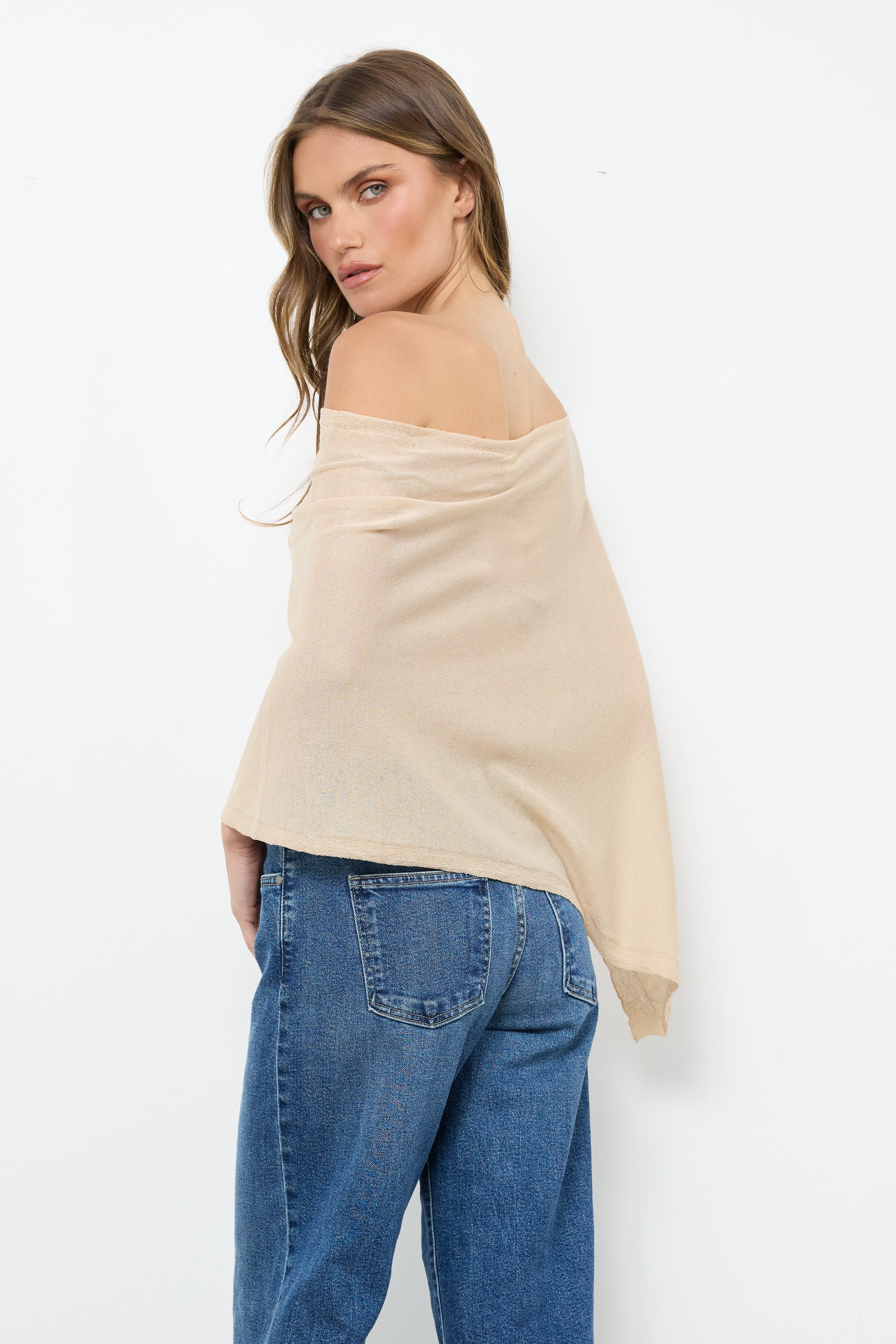 Most Packable Wheat Poncho Top - Bobbles & Lace
