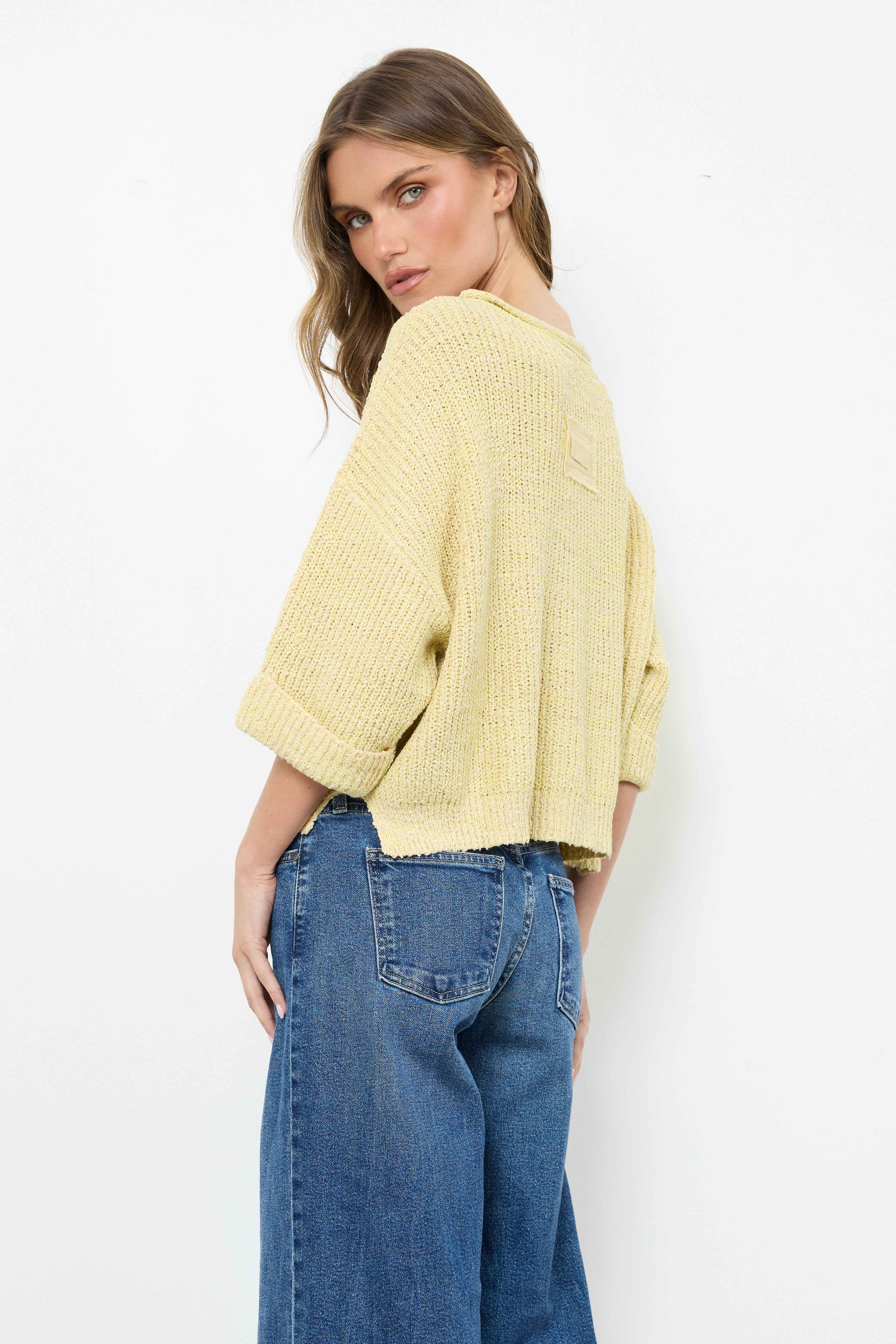 Loose The Attitude Yellow Top - Bobbles & Lace