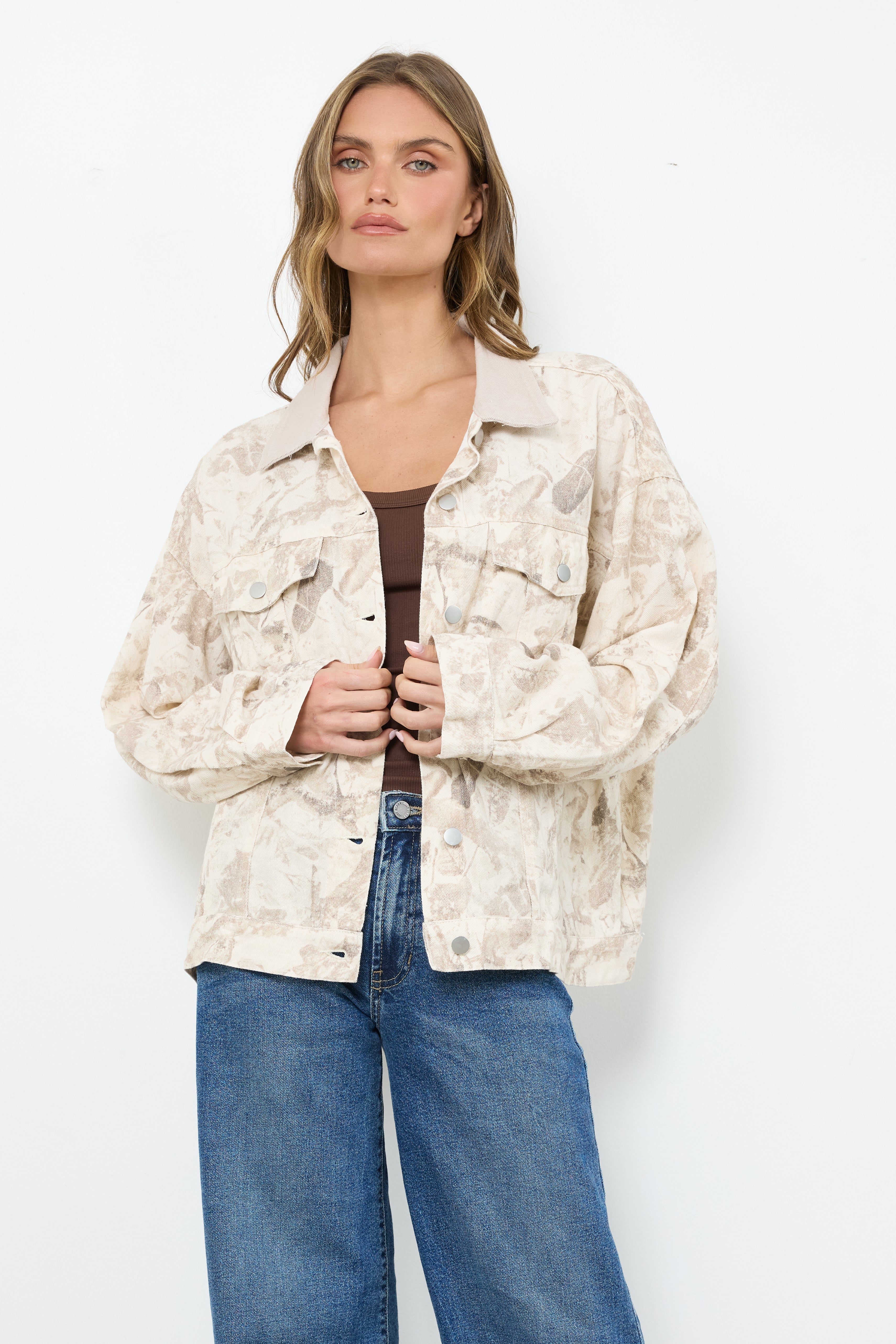 Inspired By SJ Cream Tan Jacket - Bobbles & Lace