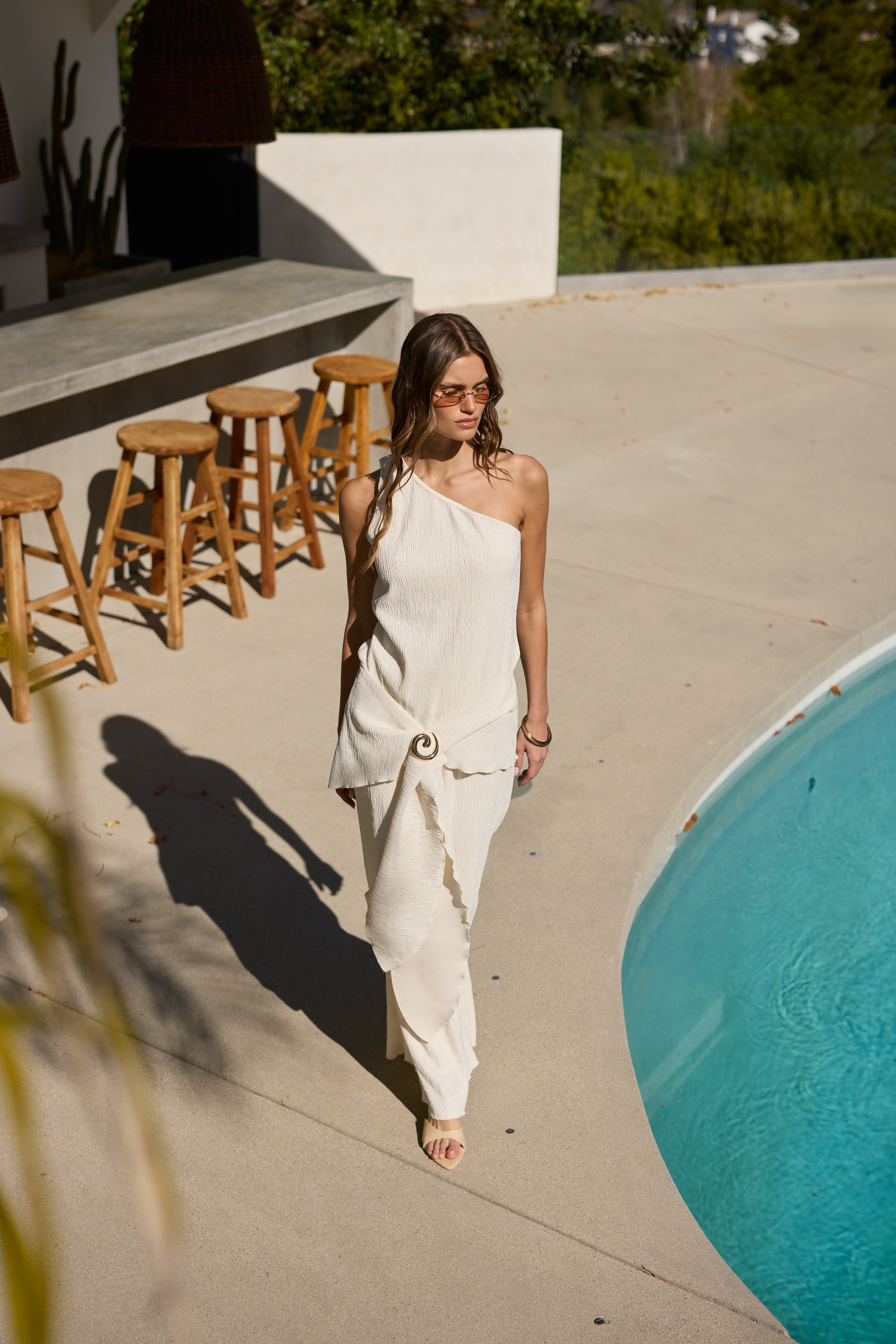 Swept Away Bone Skirt