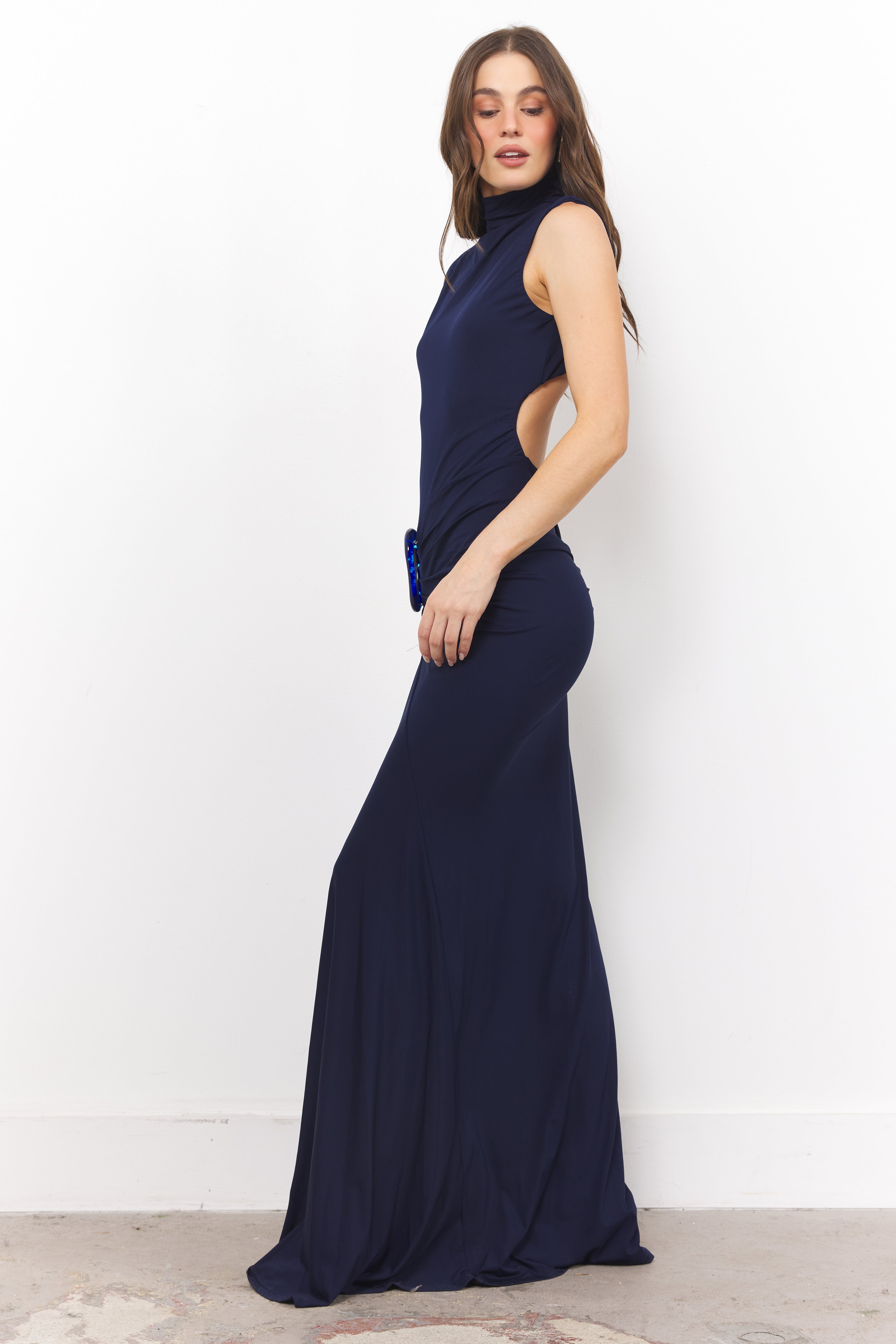 Hottest Person Here Navy Dress - Bobbles & Lace
