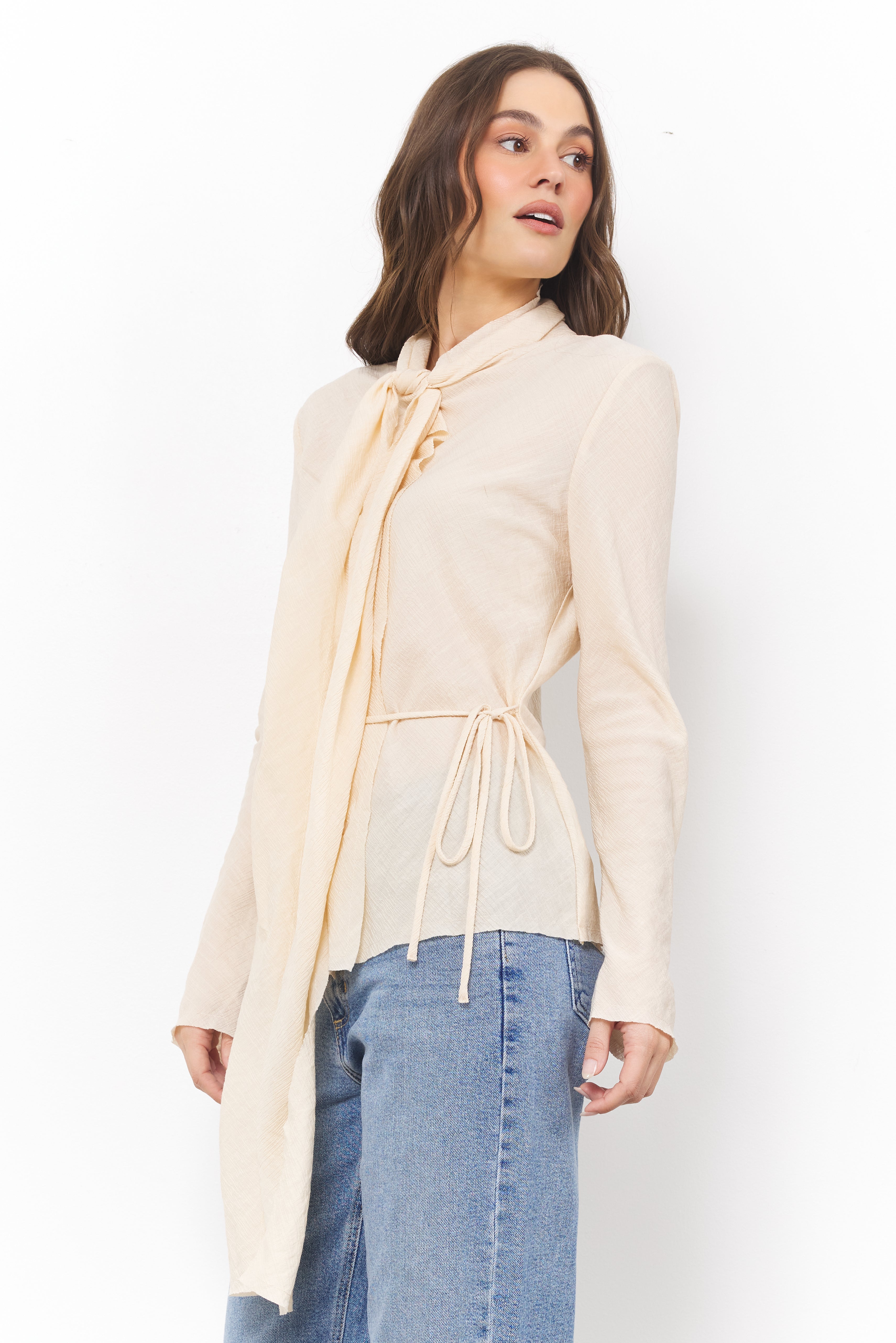 Adaline Bisque Top - Bobbles & Lace