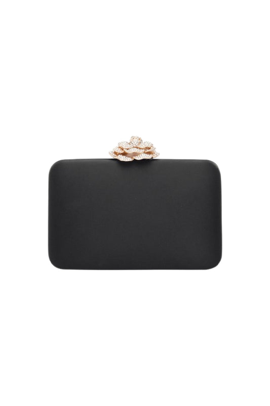 Oh You Fancy Black Clutch
