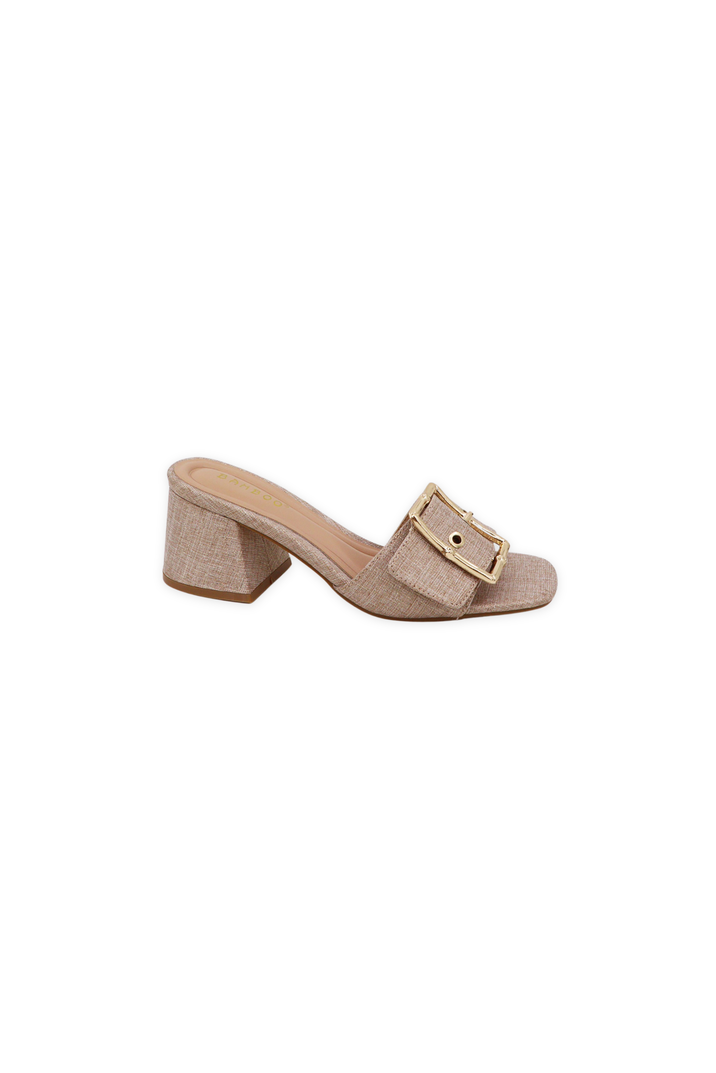 Bailey Gold Linen Heel
