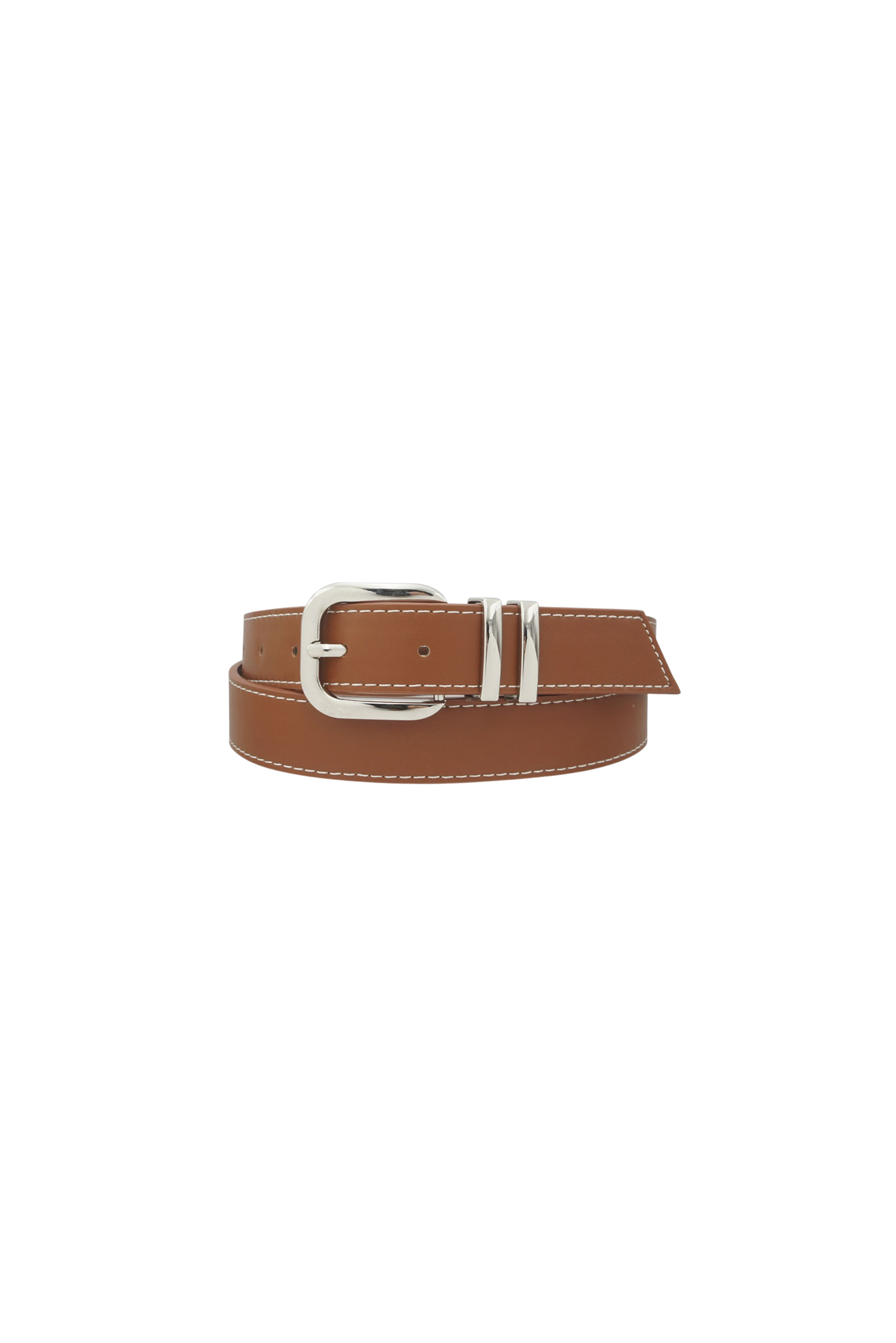Get You Back Cognac Silver Belt