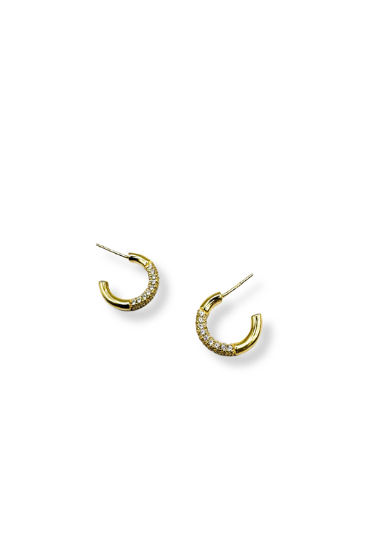 Elio Gold Plated Hoops